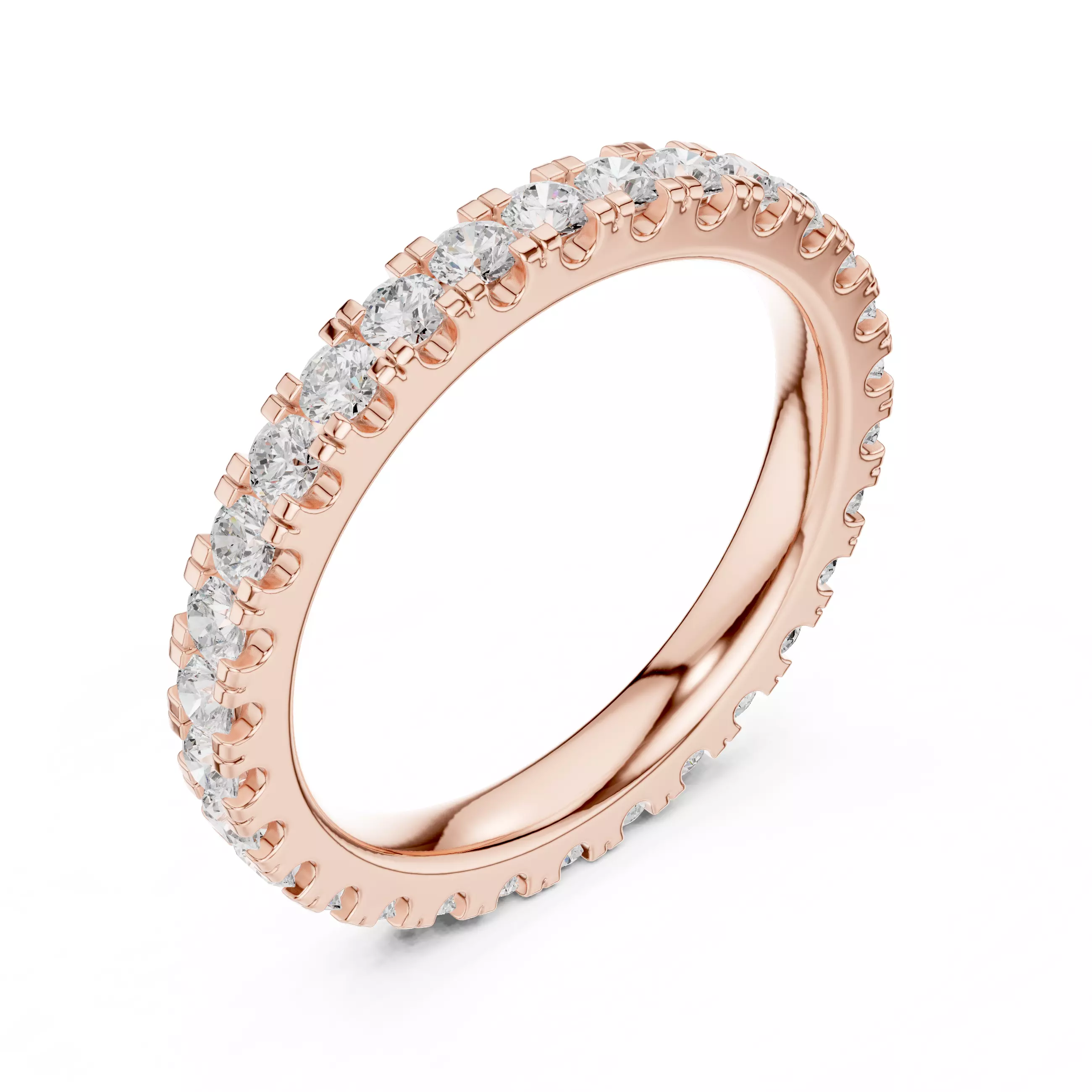 Eternity Band Ring 3dm stl renders animation details 3D print model_4