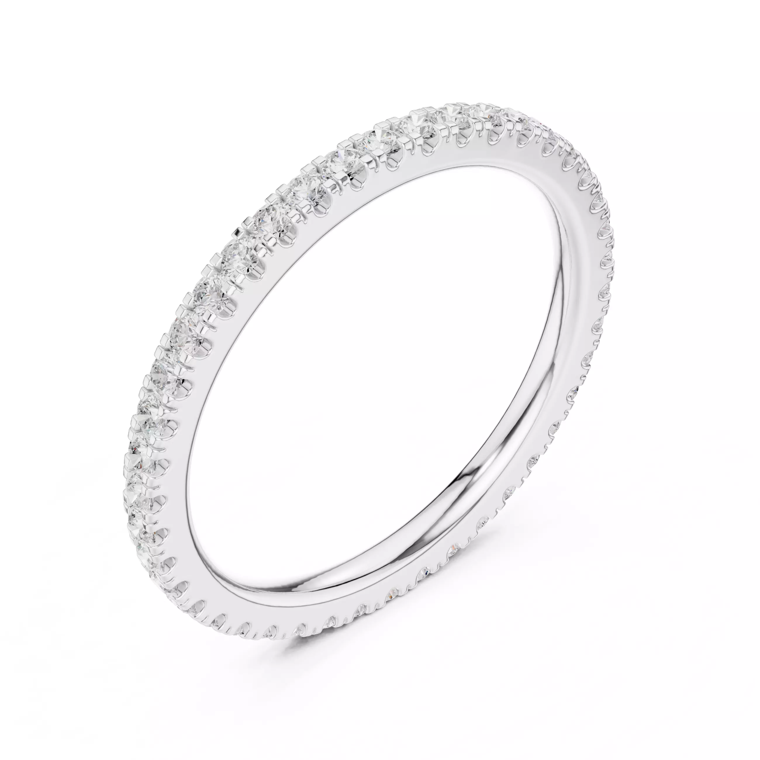 Eternity Band Ring 3dm stl renders animation details 3D print model_7