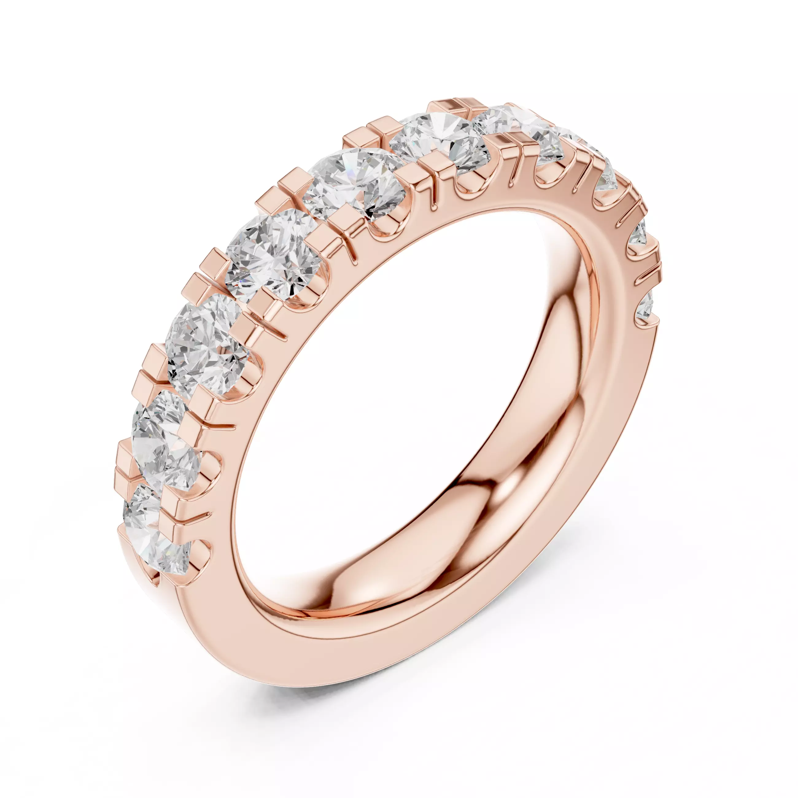 Eternity Band Ring 3dm stl renders animation details  3D print model_4