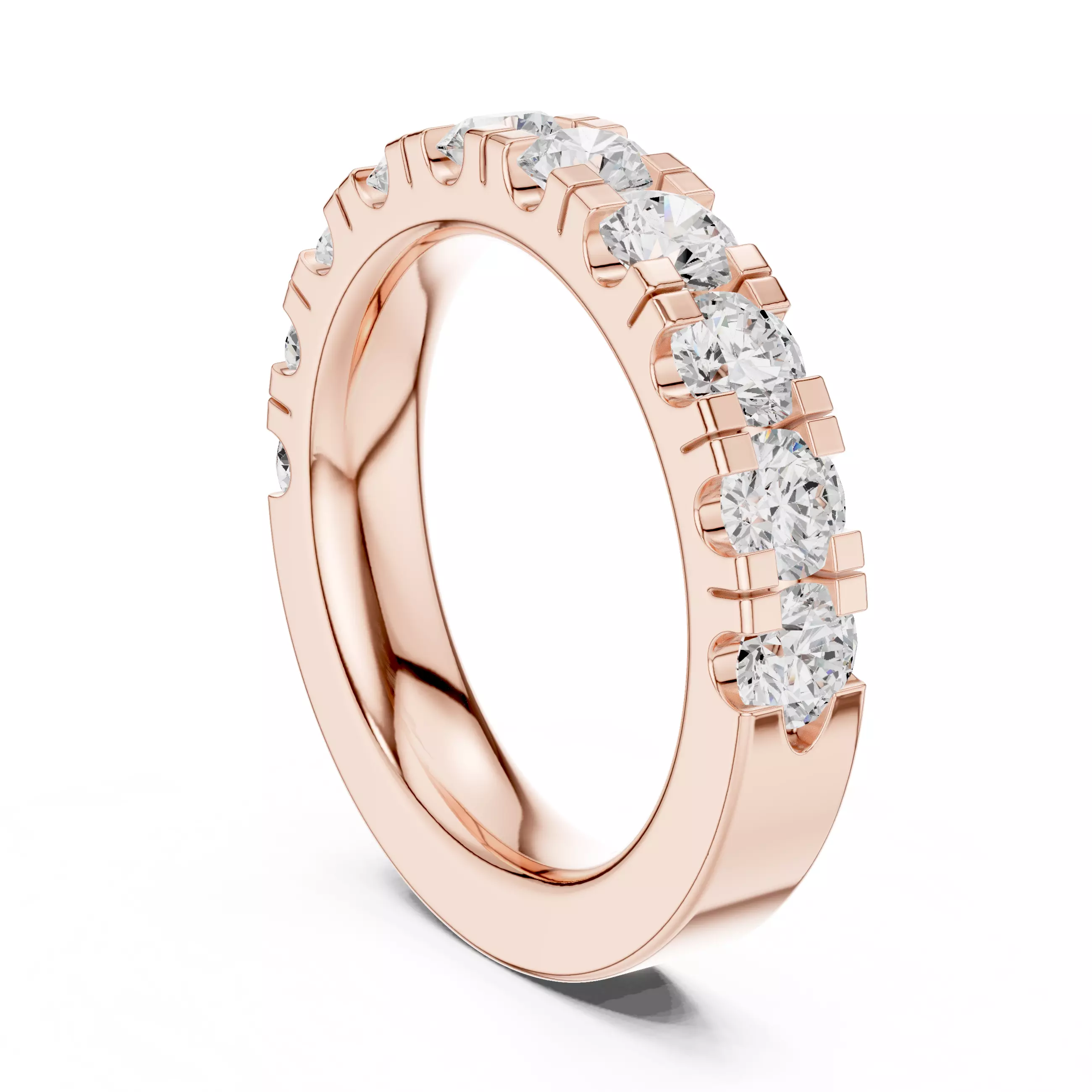 Eternity Band Ring 3dm stl renders animation details  3D print model_3