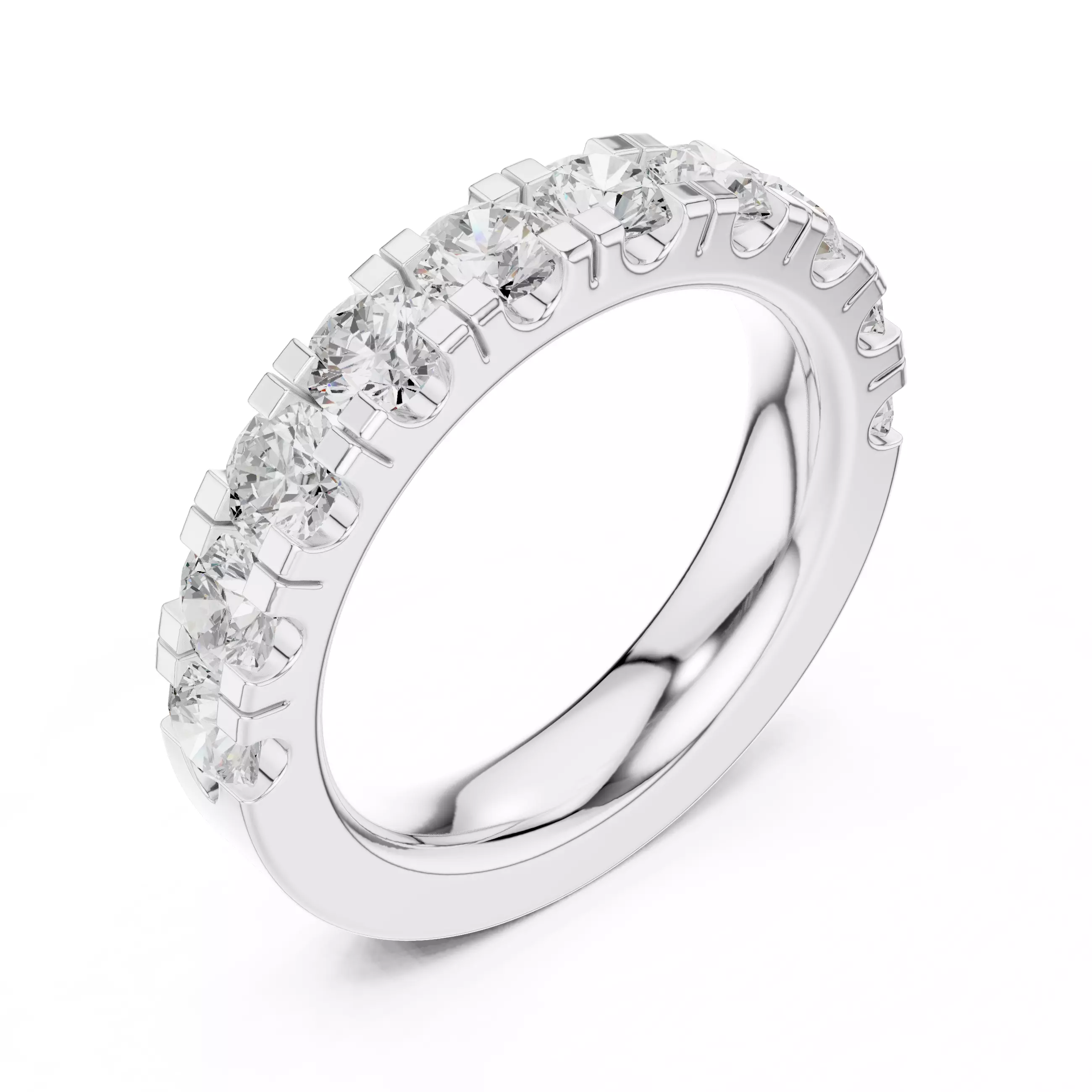 Eternity Band Ring 3dm stl renders animation details  3D print model_7