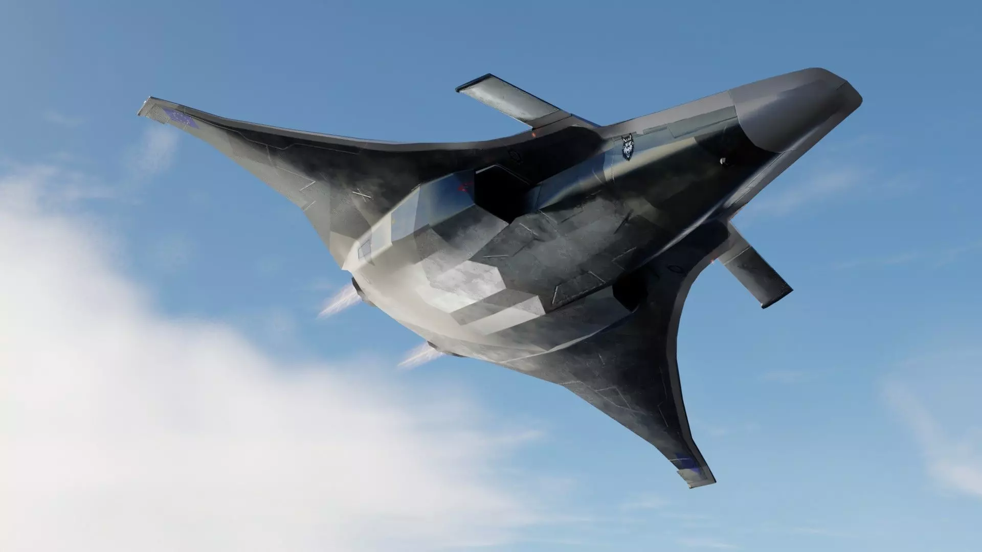 SAAB JAS-41 Fenrir Low-poly 3D model_9