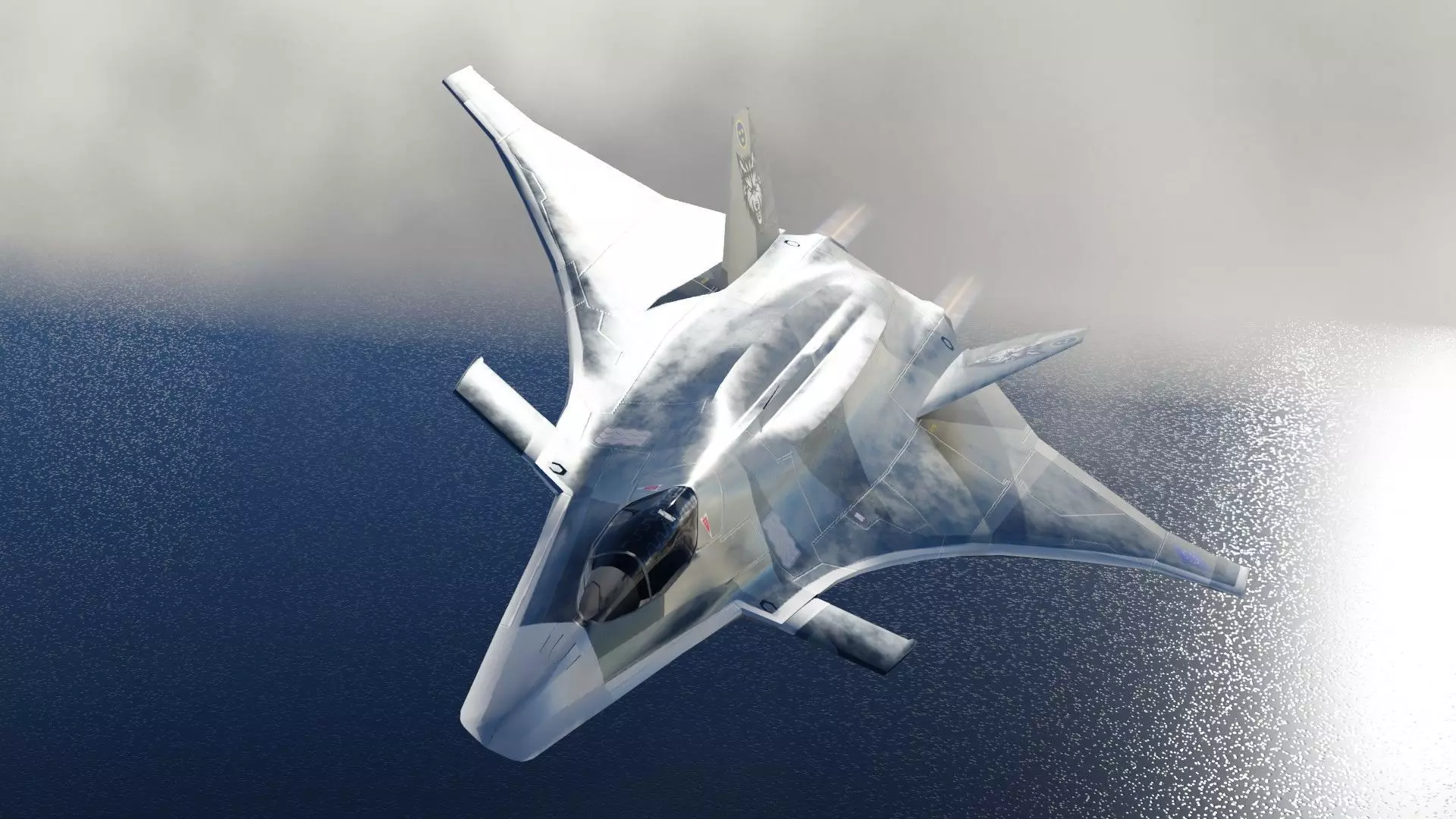 SAAB JAS-41 Fenrir Low-poly 3D model_12