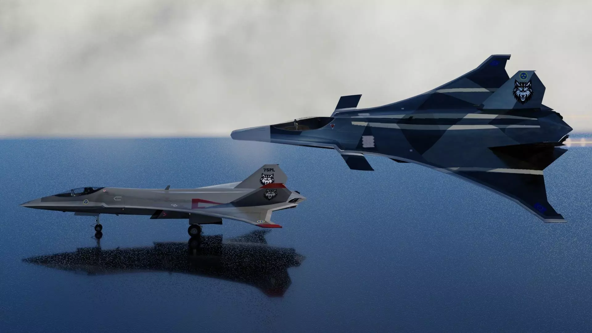 SAAB JAS-41 Fenrir Low-poly 3D model_13