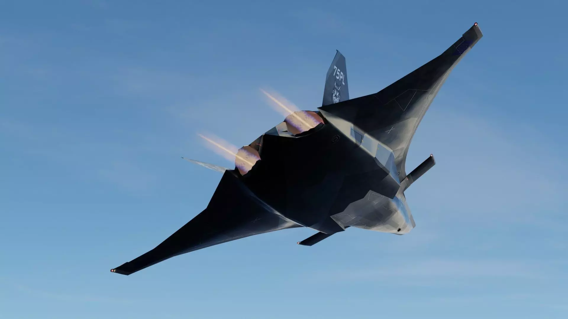 SAAB JAS-41 Fenrir Low-poly 3D model_10