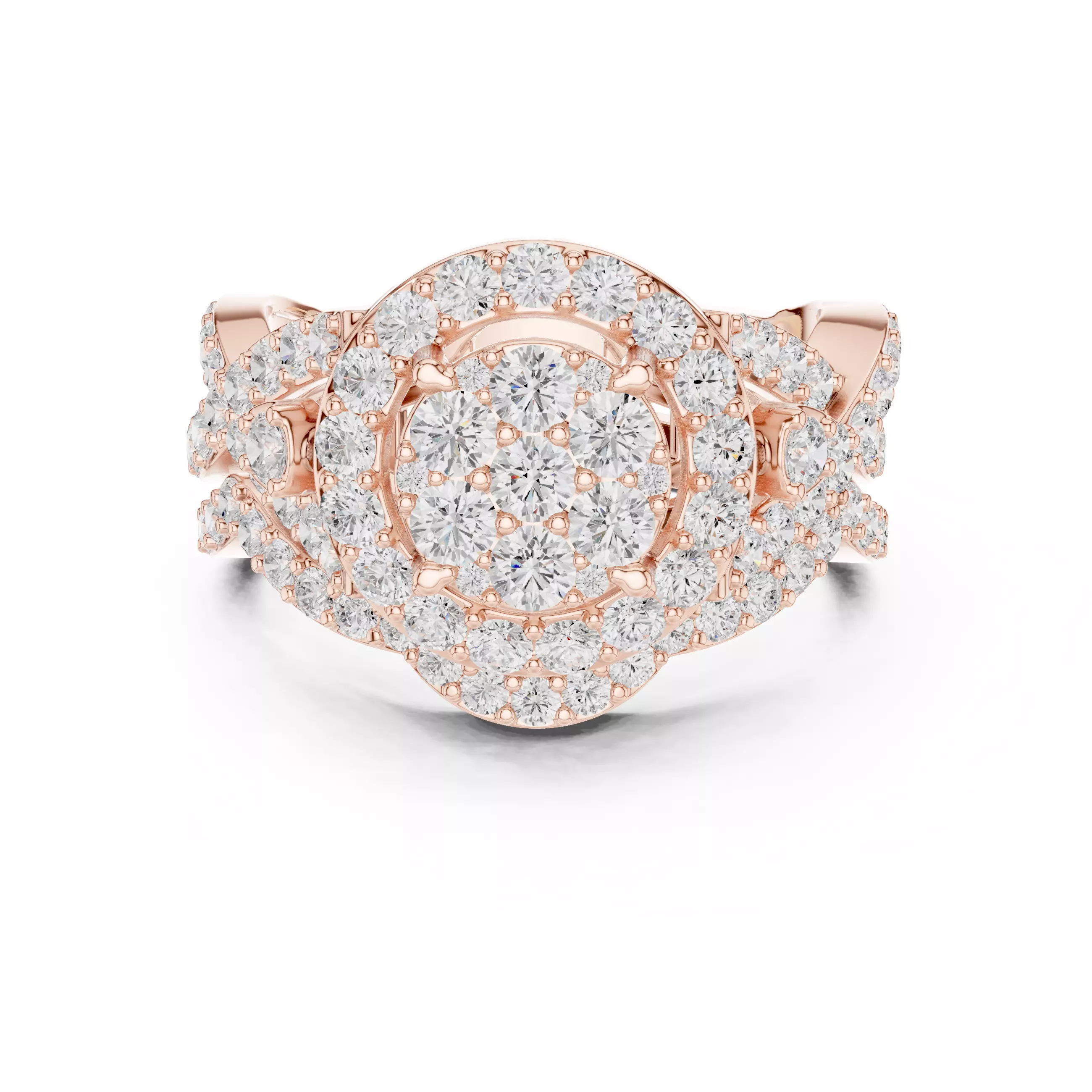 Diamond Ring 3dm stl renders animation videos details  3D print model_0