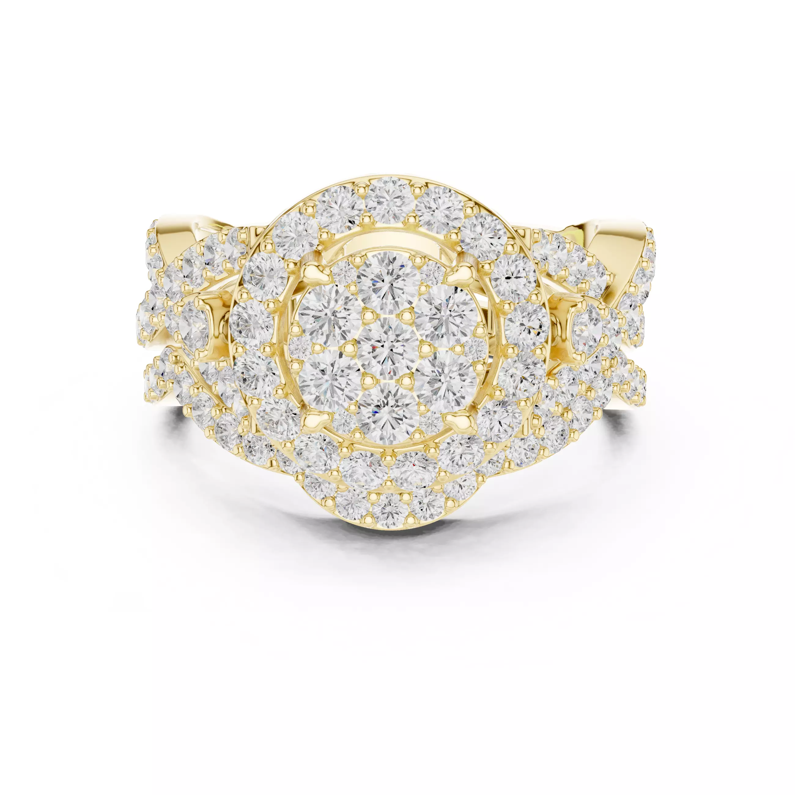 Diamond Ring 3dm stl renders animation videos details  3D print model_13