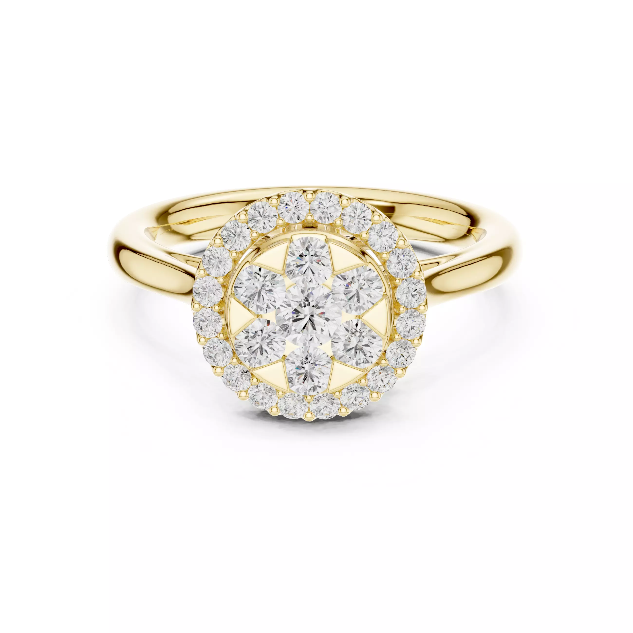 Diamond Ring 3dm stl renders animation videos details 3D print model_16