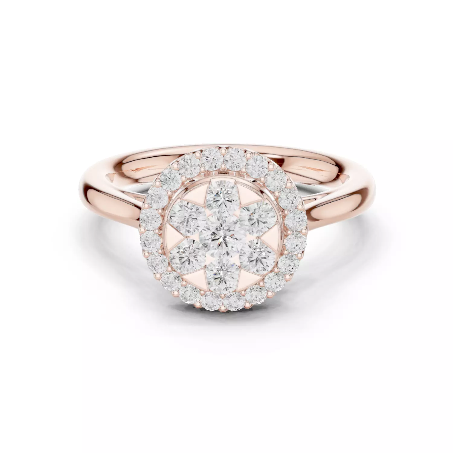 Diamond Ring 3dm stl renders animation videos details 3D print model_0