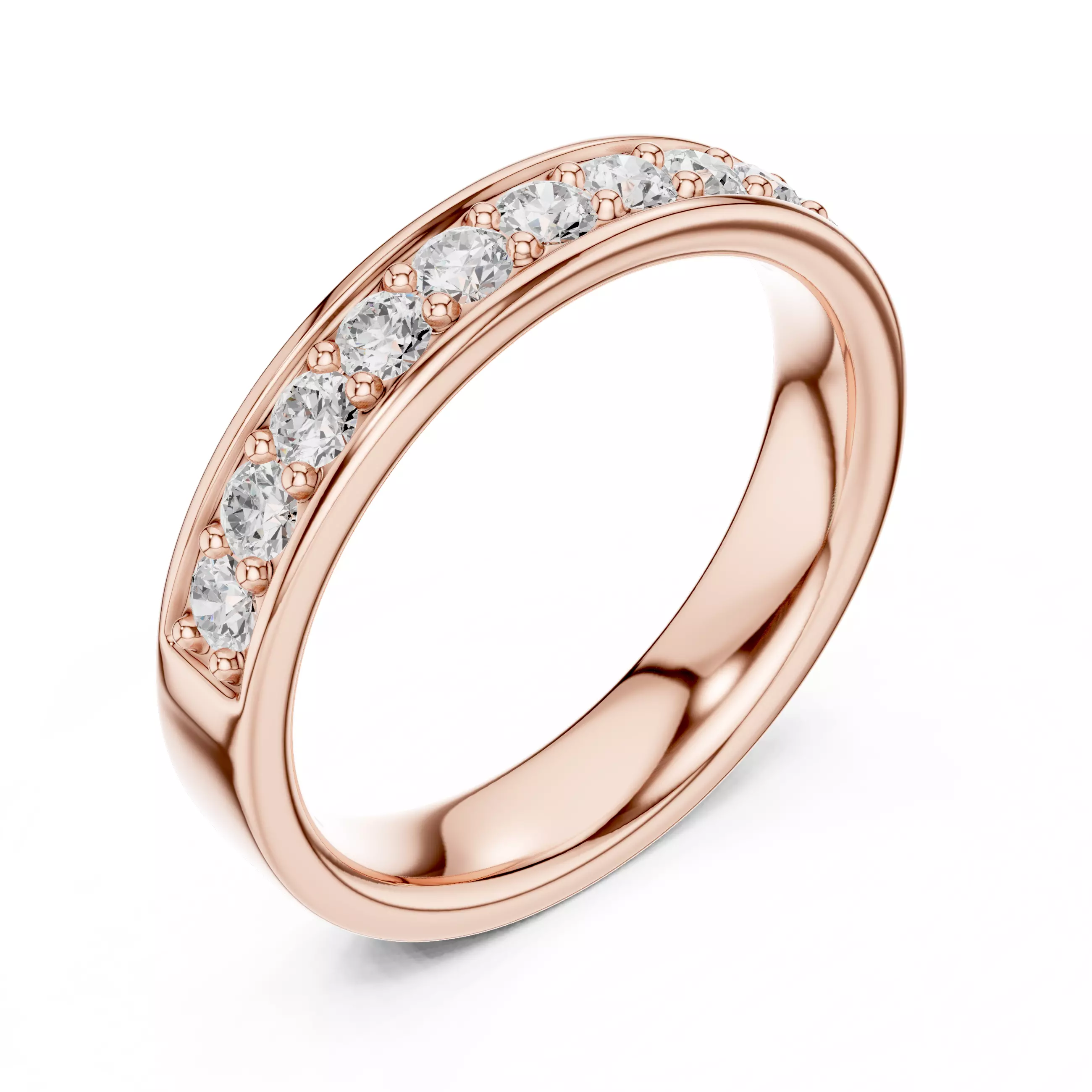 Eternity Band Ring 3dm stl renders animation details 3D print model_4