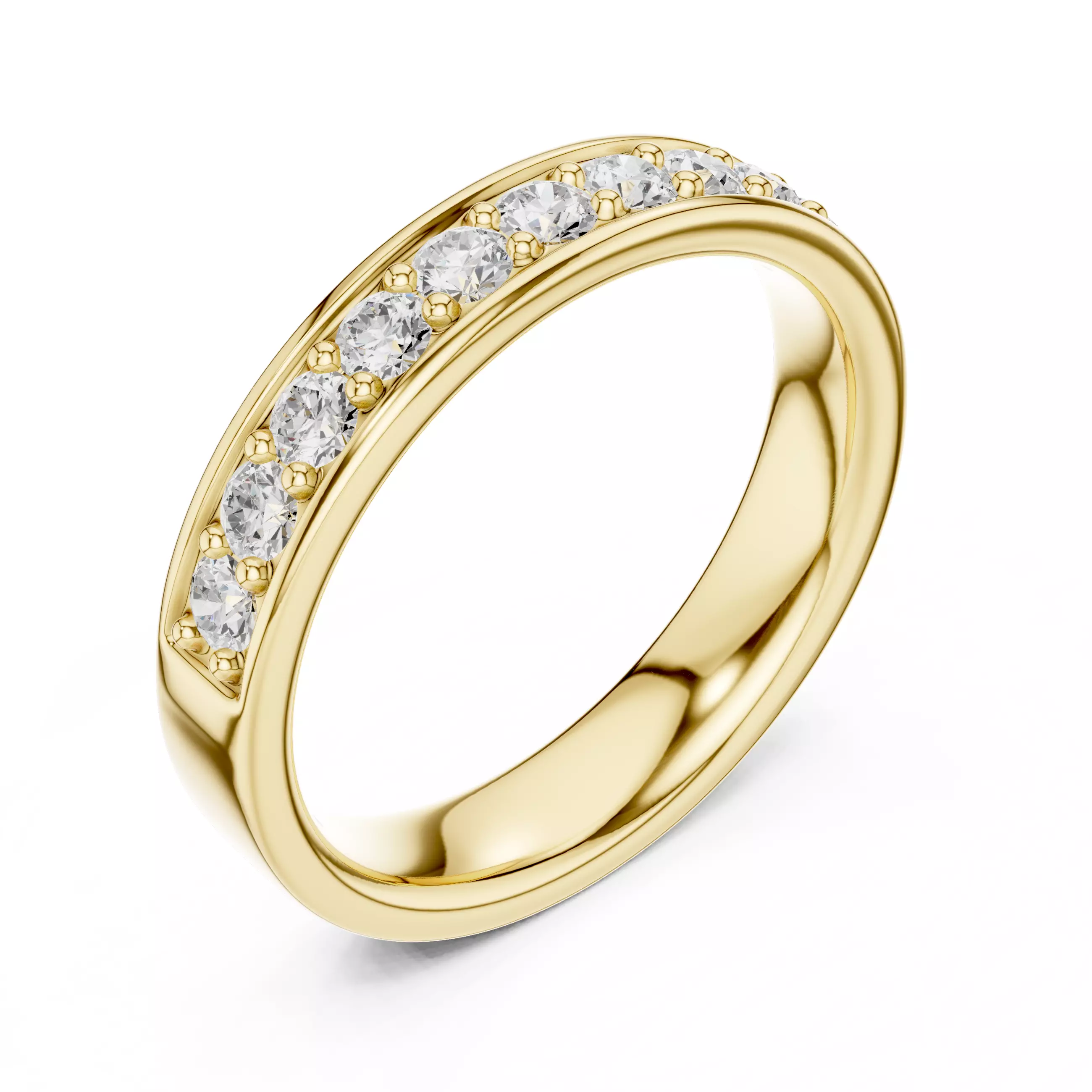 Eternity Band Ring 3dm stl renders animation details 3D print model_11