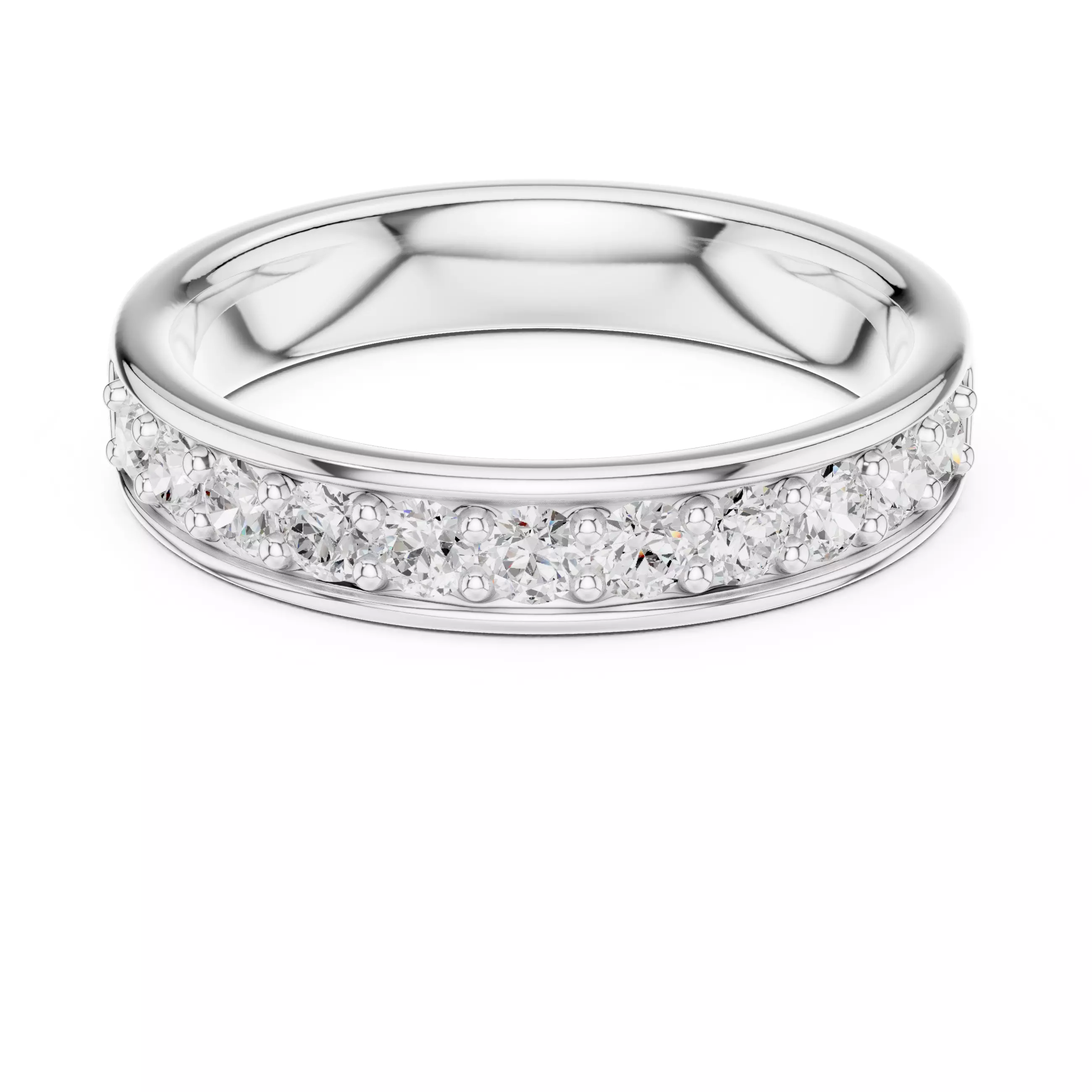 Eternity Band Ring 3dm stl renders animation details 3D print model_9