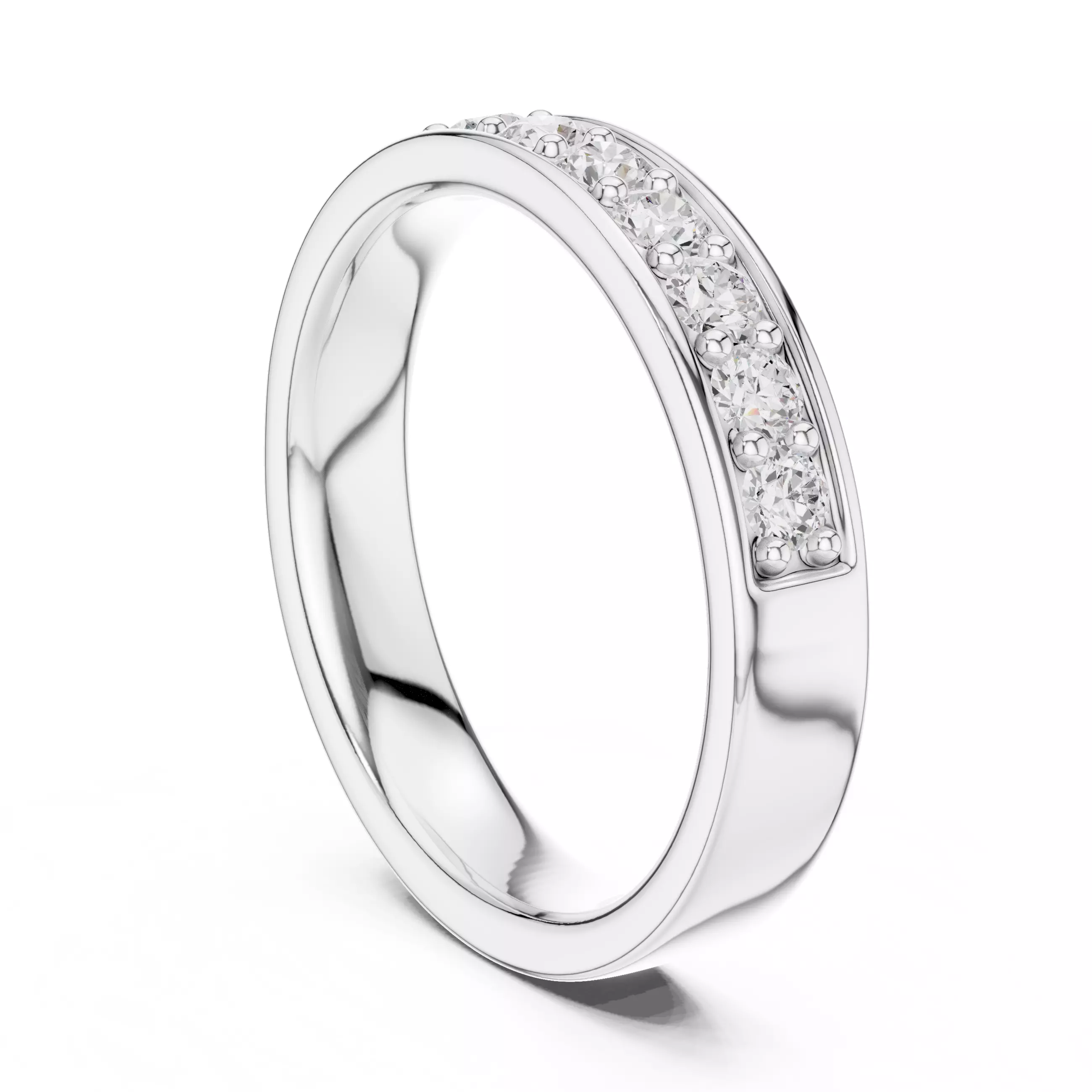 Eternity Band Ring 3dm stl renders animation details 3D print model_6