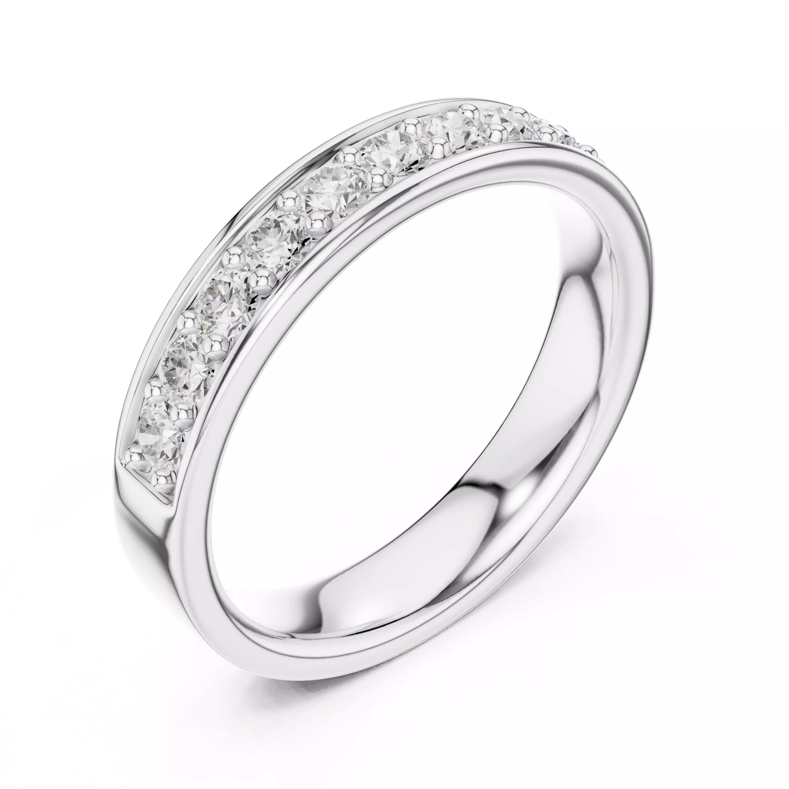 Eternity Band Ring 3dm stl renders animation details 3D print model_7