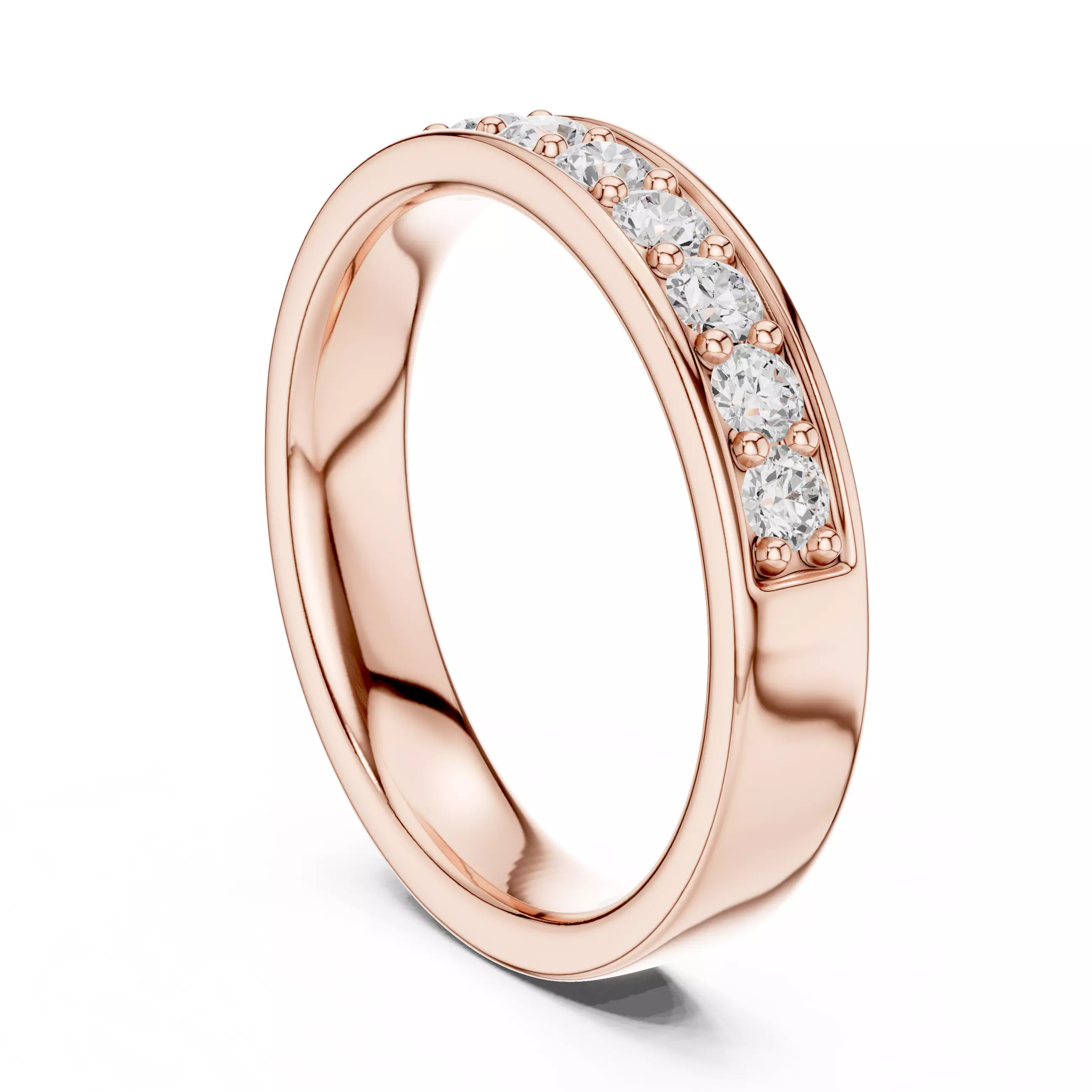 Eternity Band Ring 3dm stl renders animation details 3D print model_3