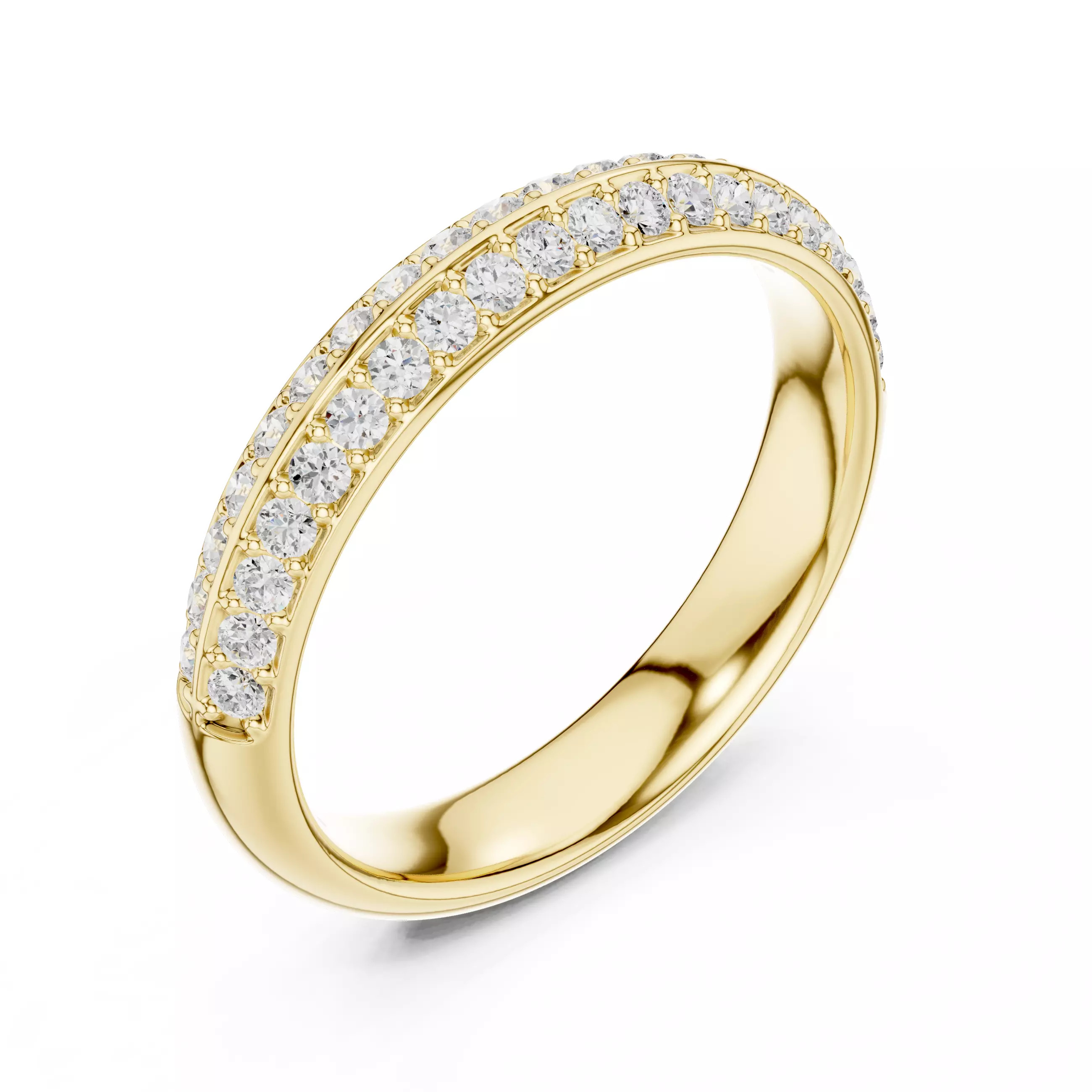 Eternity Band Ring 3dm stl renders animation details 3D print model_11