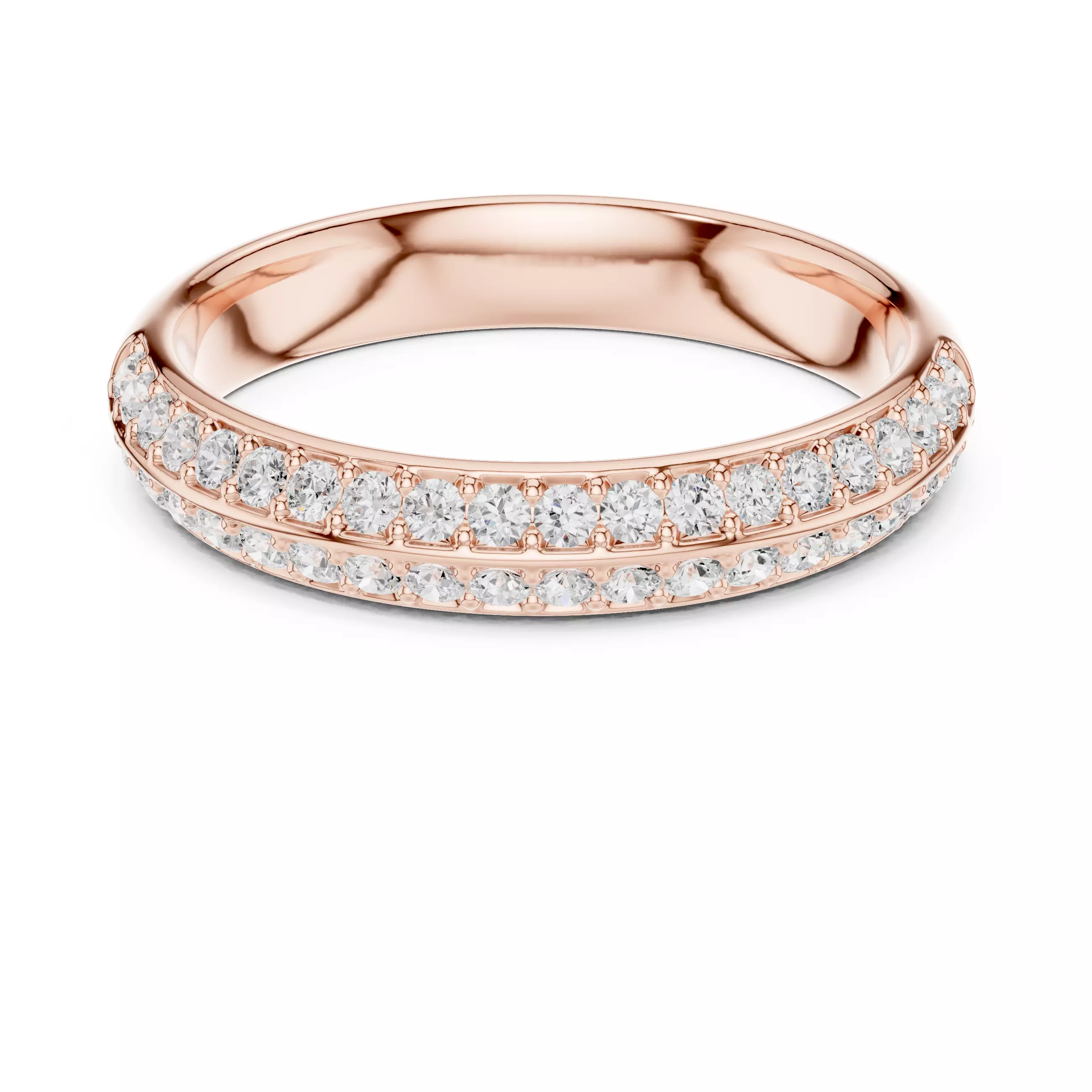 Eternity Band Ring 3dm stl renders animation details 3D print model_0