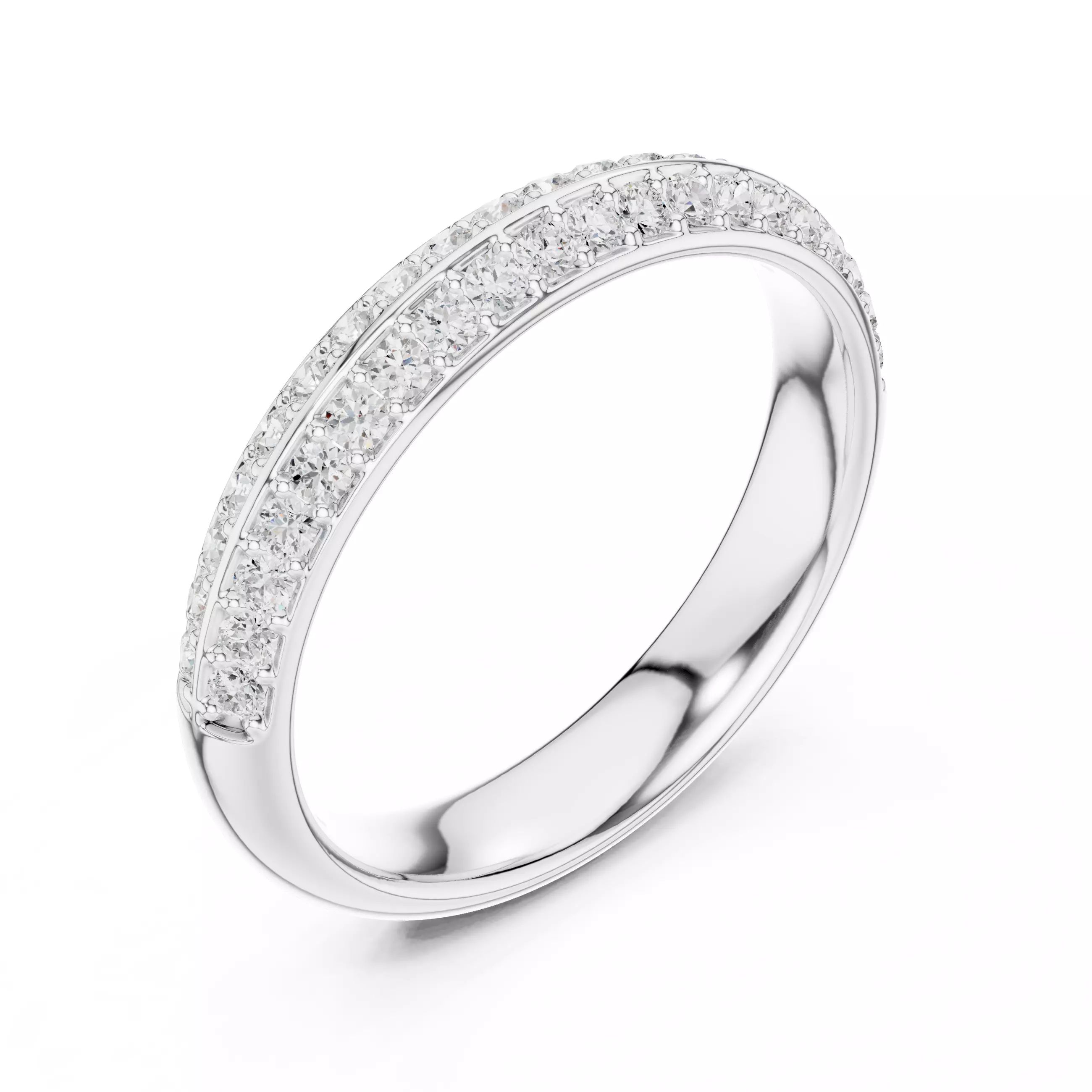 Eternity Band Ring 3dm stl renders animation details 3D print model_7