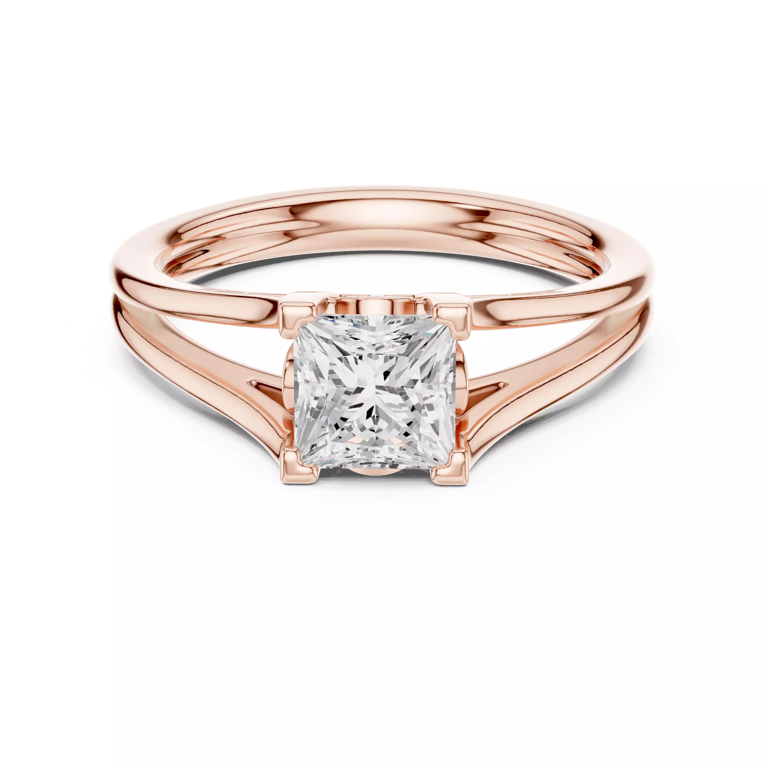 Solitaire Ring 3dm stl renders animation videos details 3D print model_0