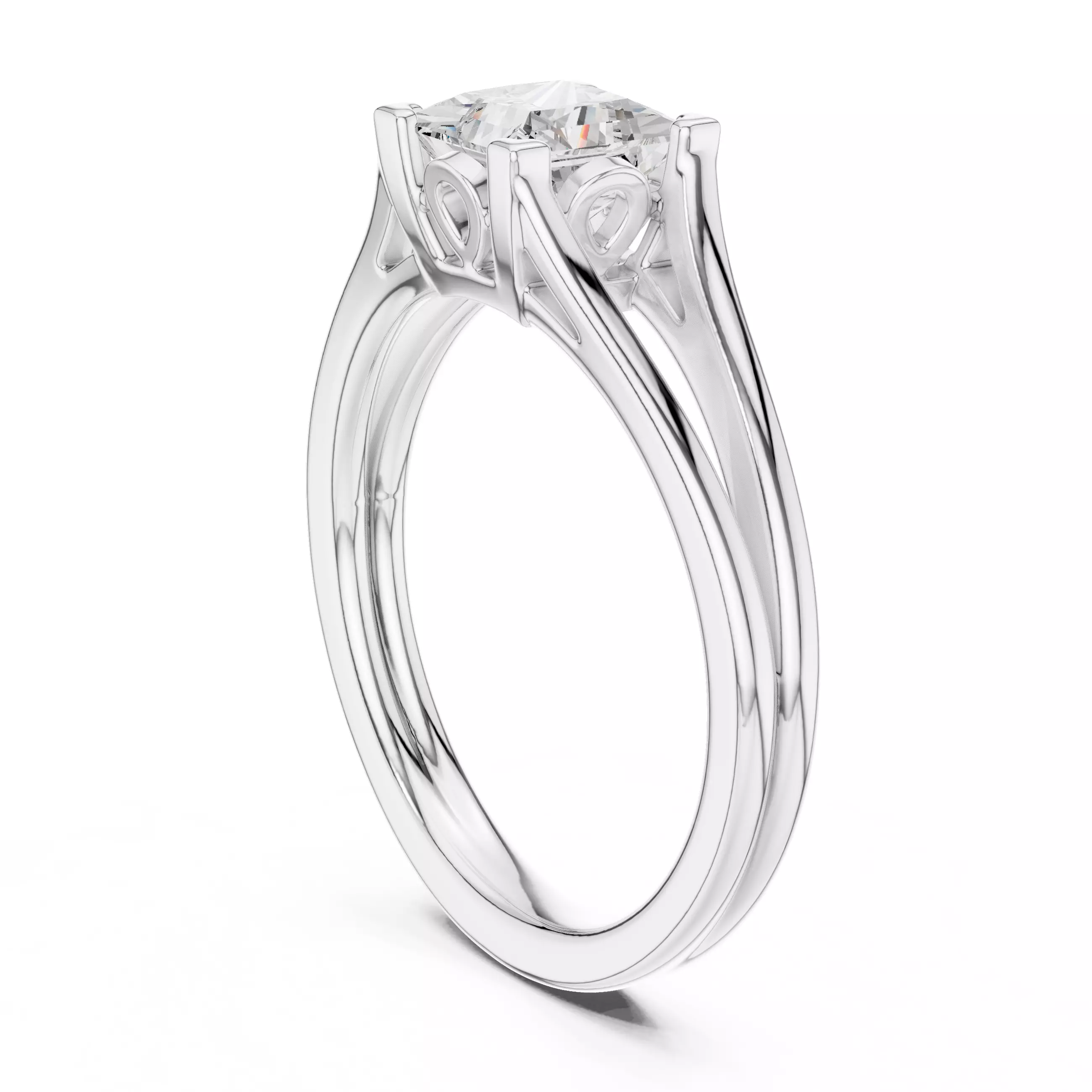 Solitaire Ring 3dm stl renders animation videos details 3D print model_6