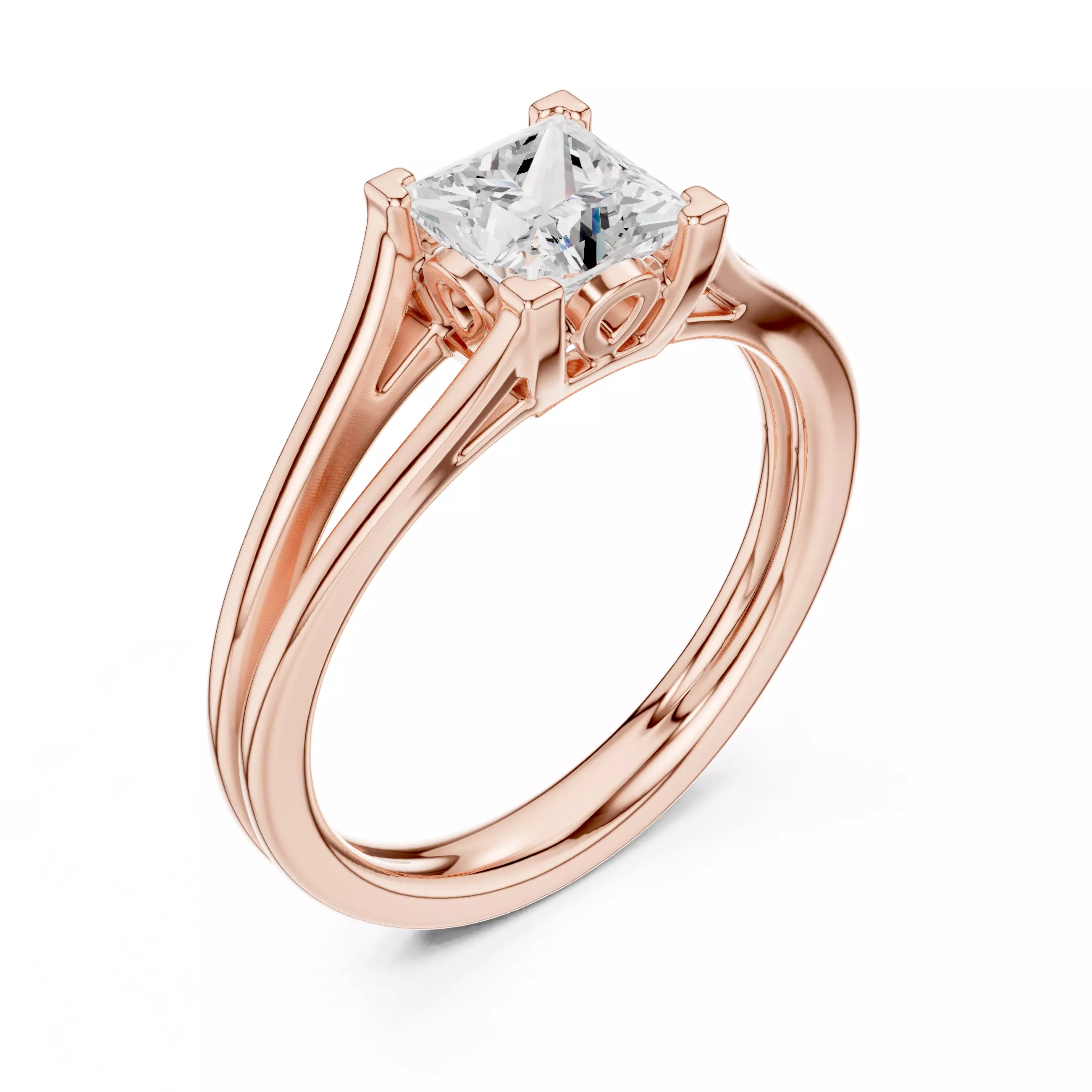 Solitaire Ring 3dm stl renders animation videos details 3D print model_4