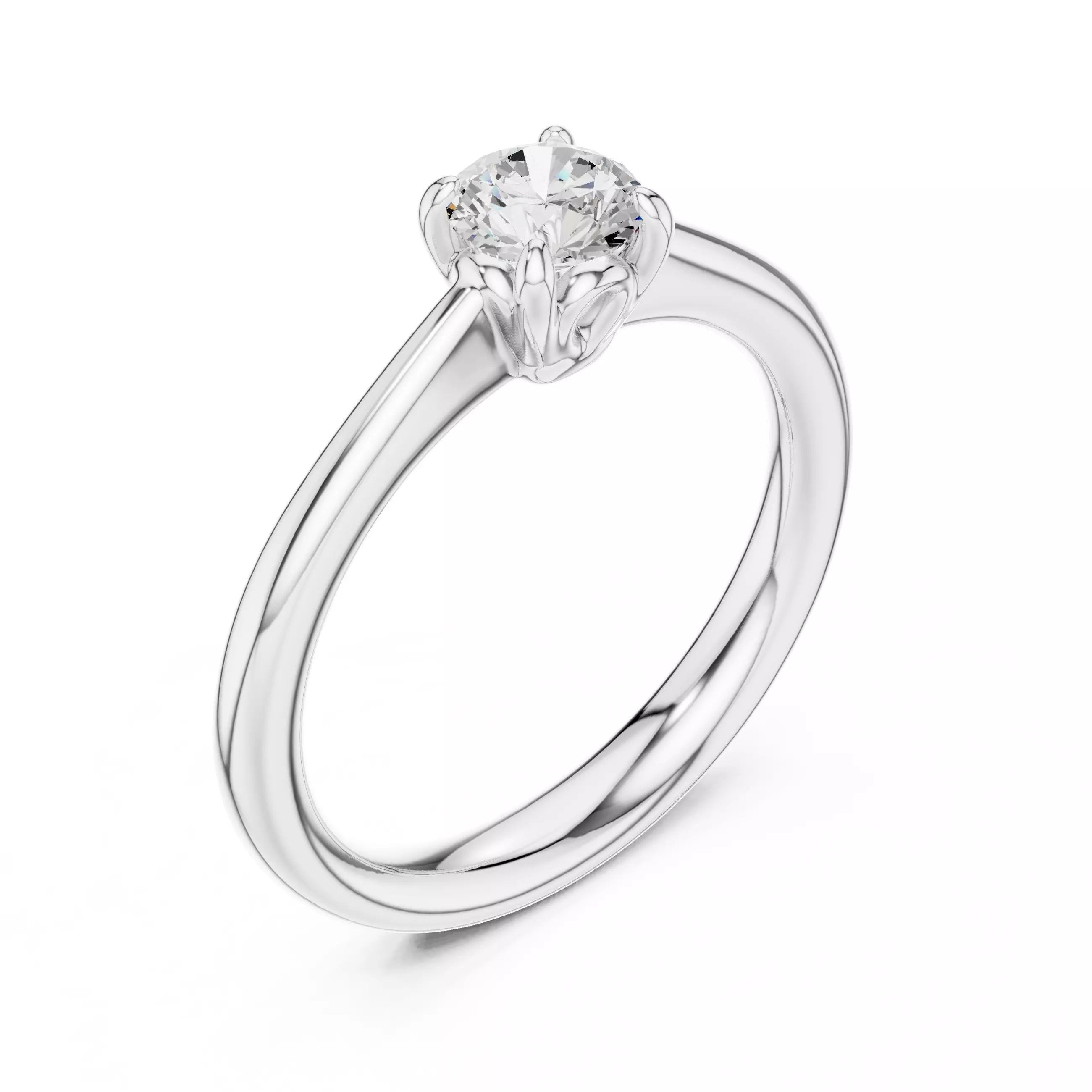 Solitaire Ring 3dm stl renders animation videos details  3D print model_7