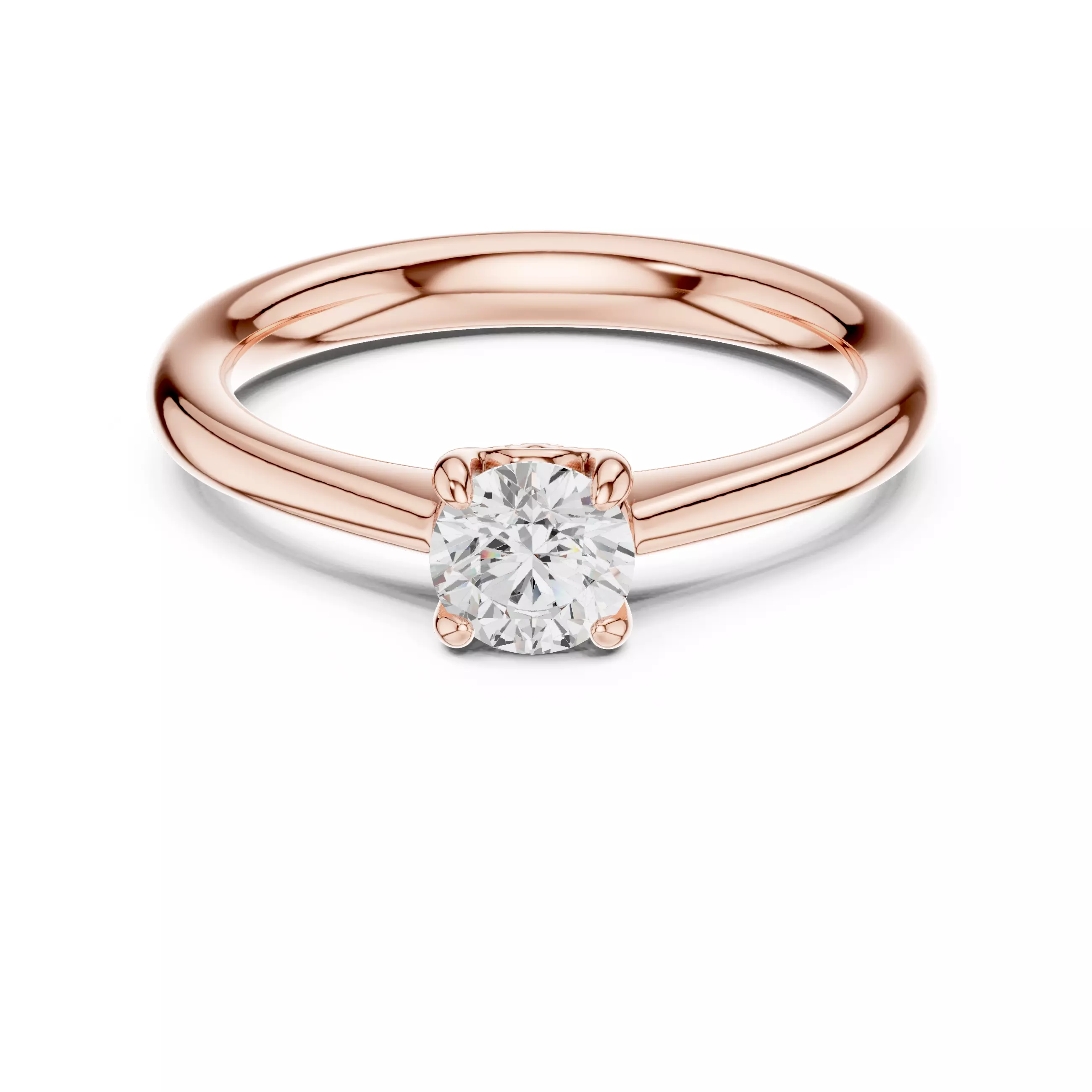 Solitaire Ring 3dm stl renders animation videos details  3D print model_0