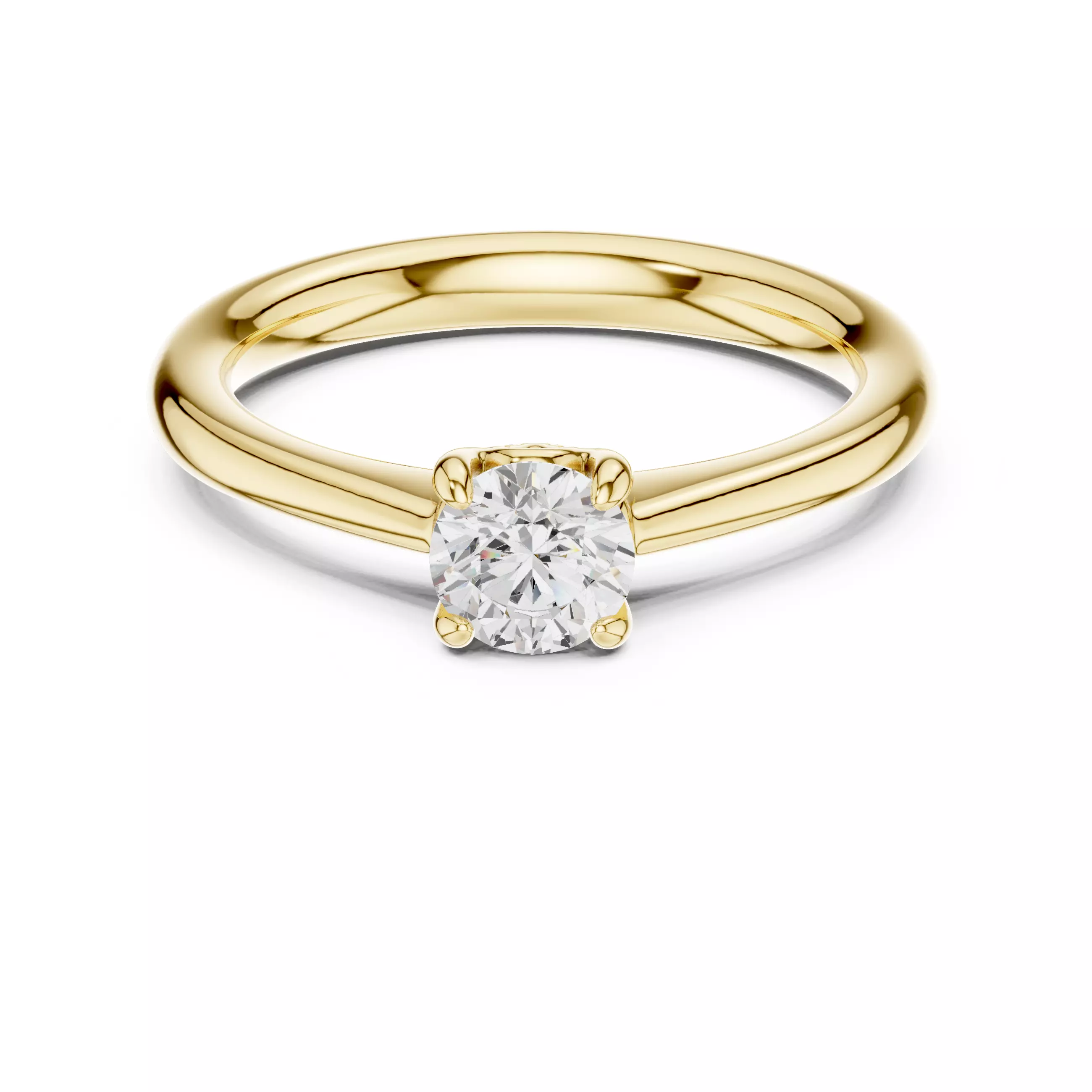 Solitaire Ring 3dm stl renders animation videos details  3D print model_13