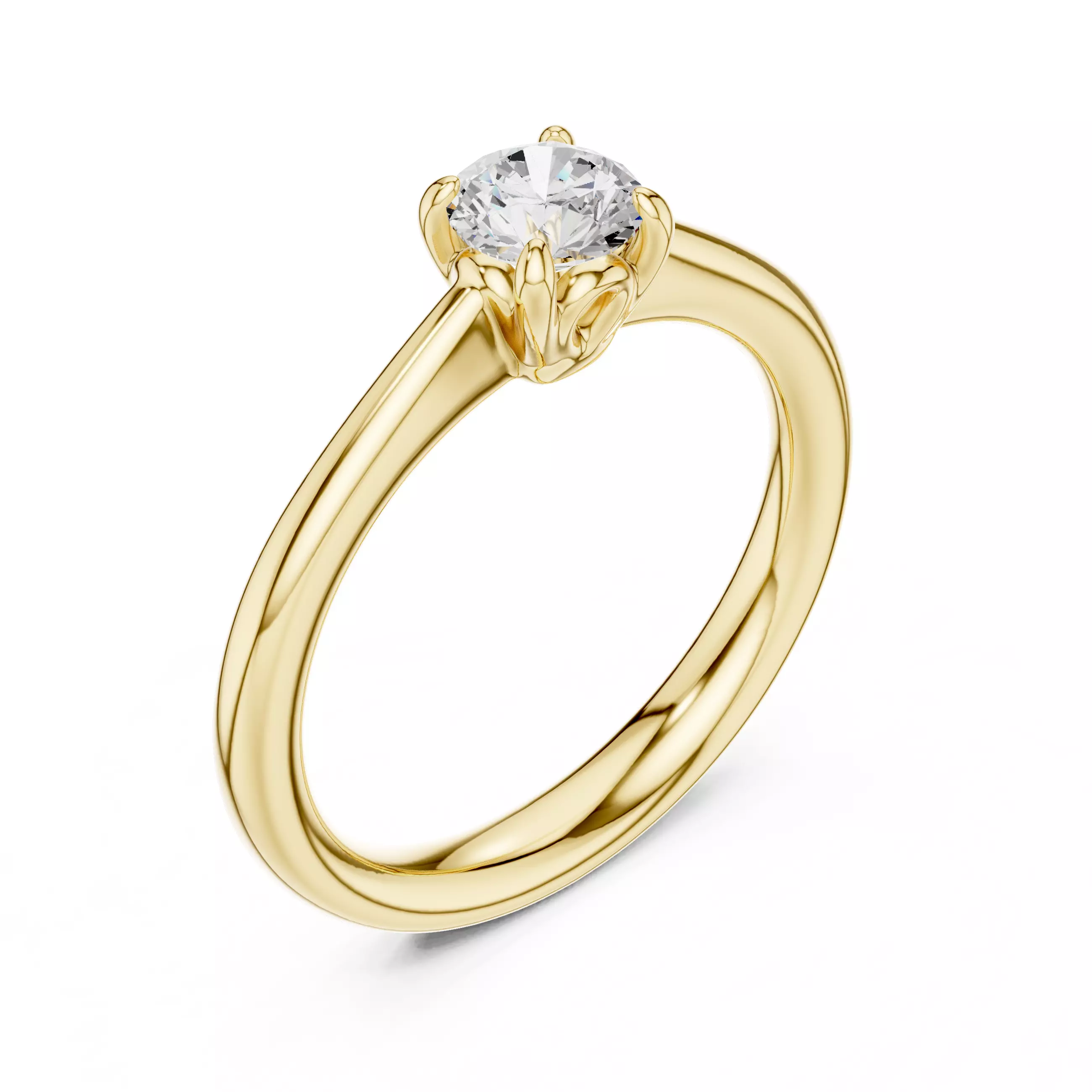 Solitaire Ring 3dm stl renders animation videos details  3D print model_11