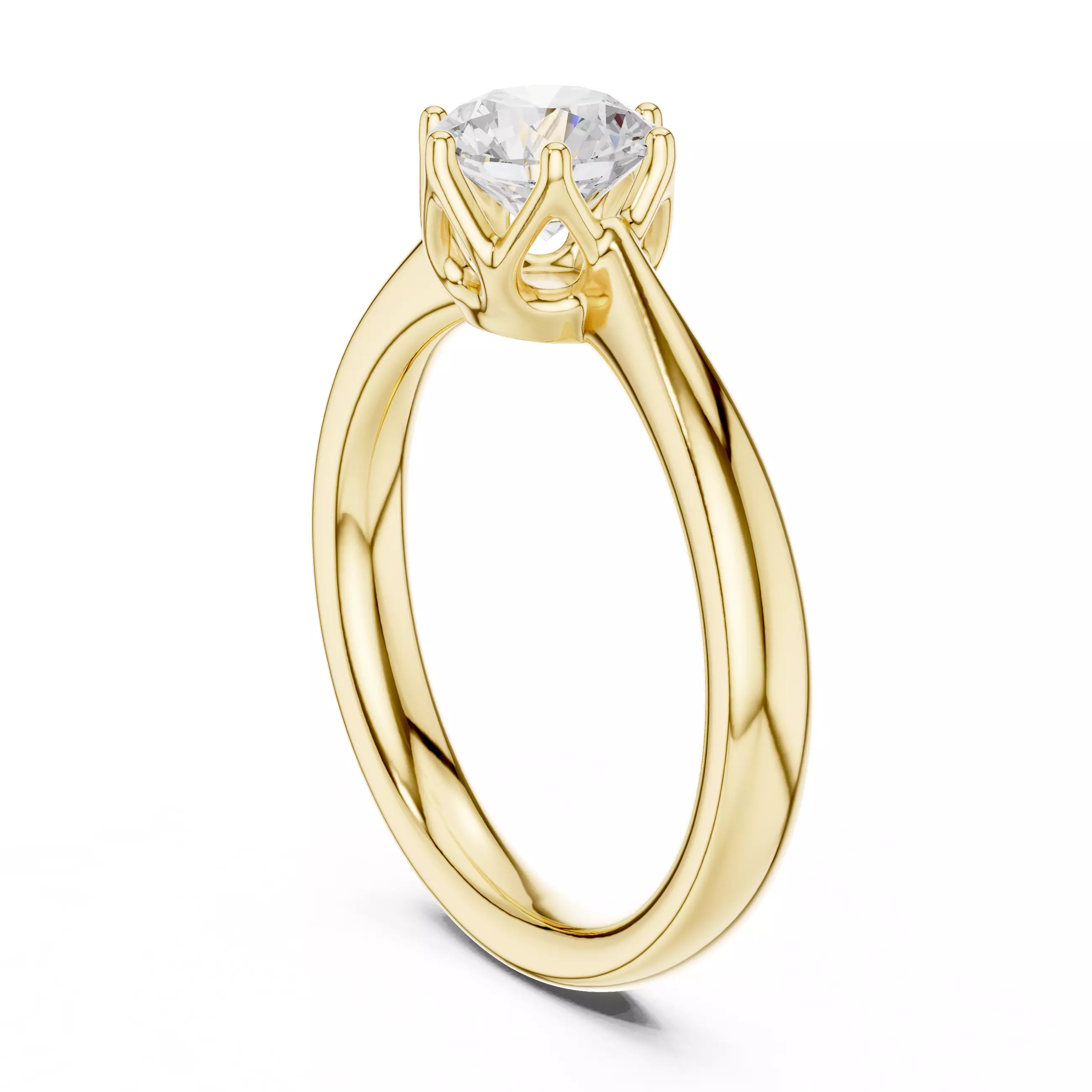 Solitaire Ring 3dm stl renders animation videos details 3D print model_10
