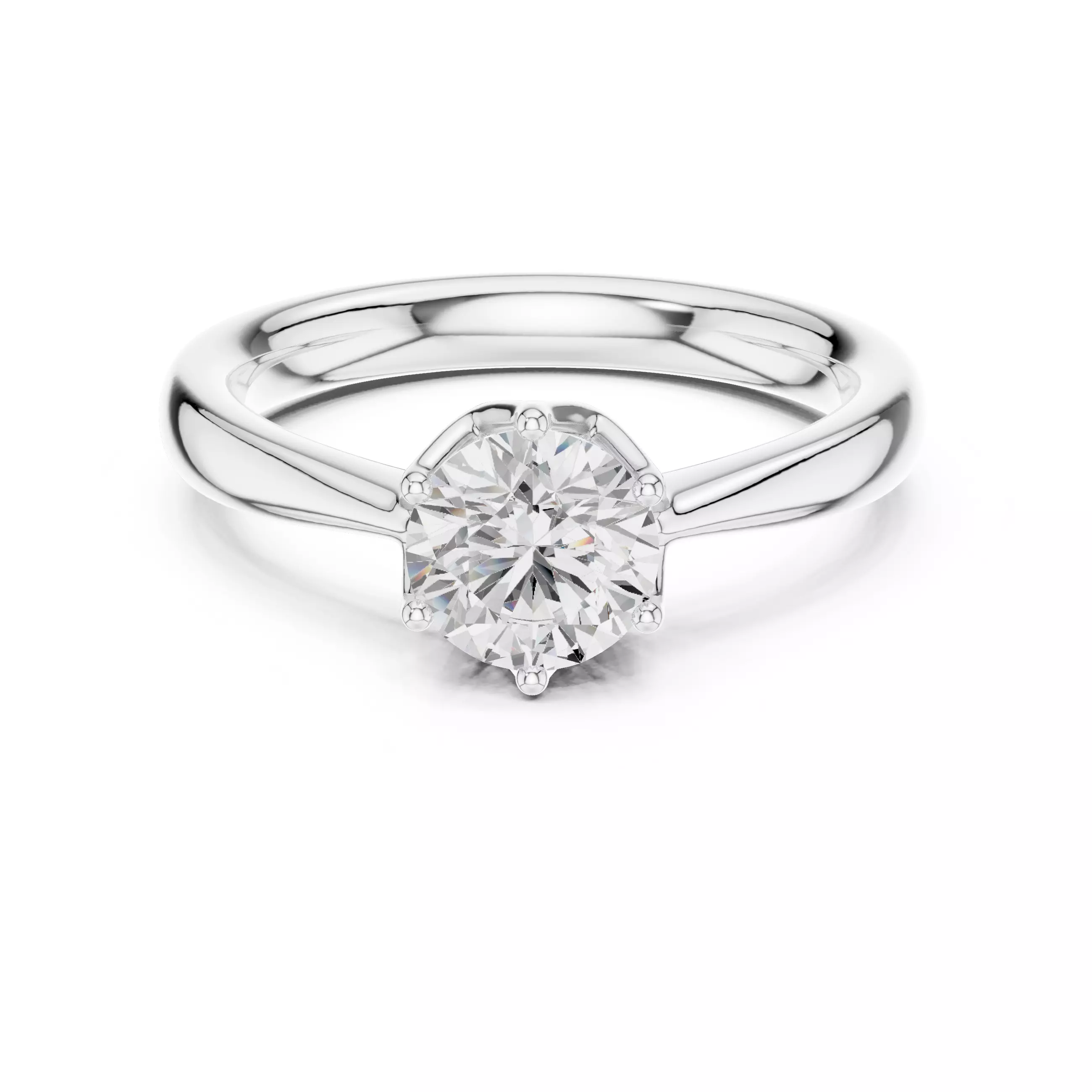 Solitaire Ring 3dm stl renders animation videos details 3D print model_9