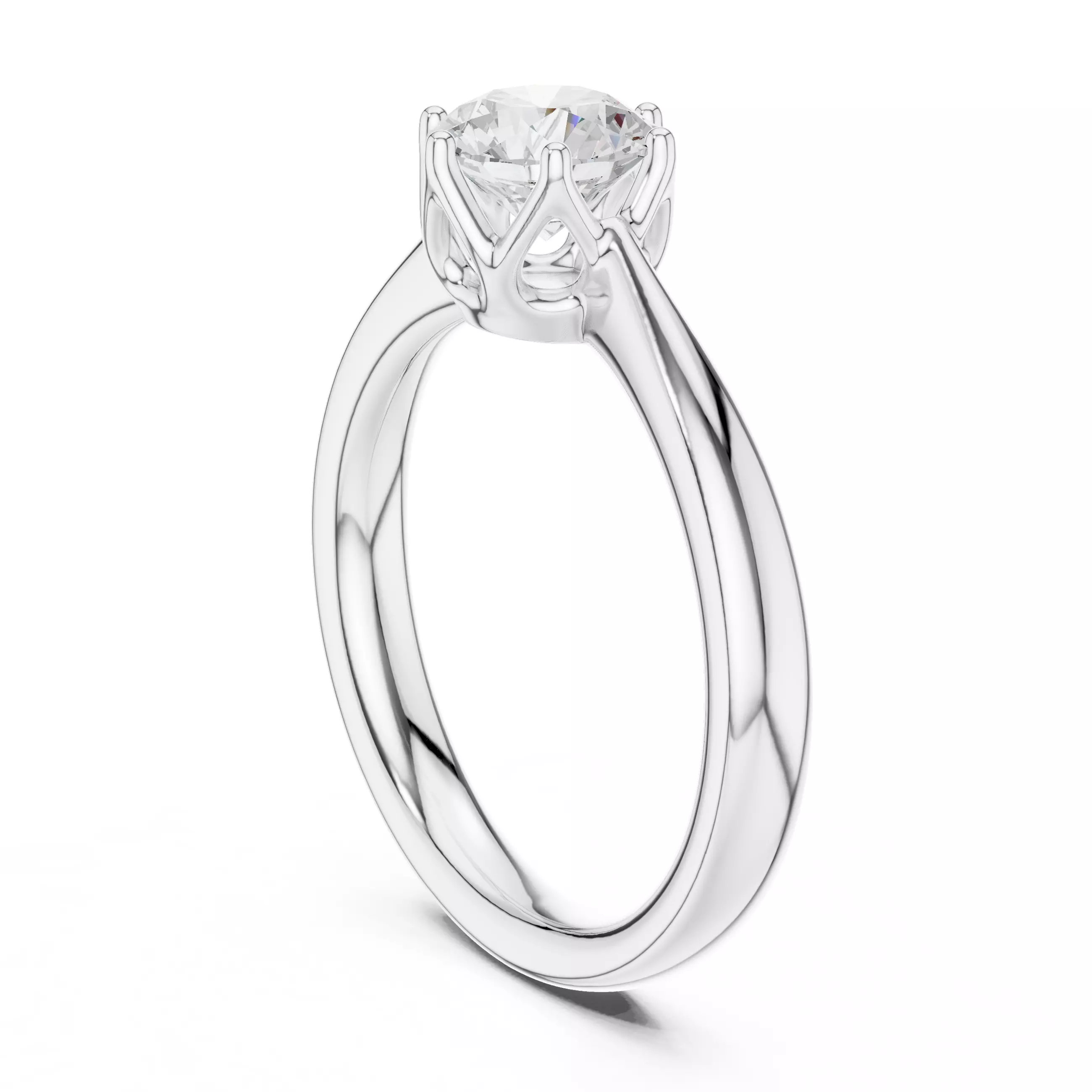Solitaire Ring 3dm stl renders animation videos details 3D print model_6