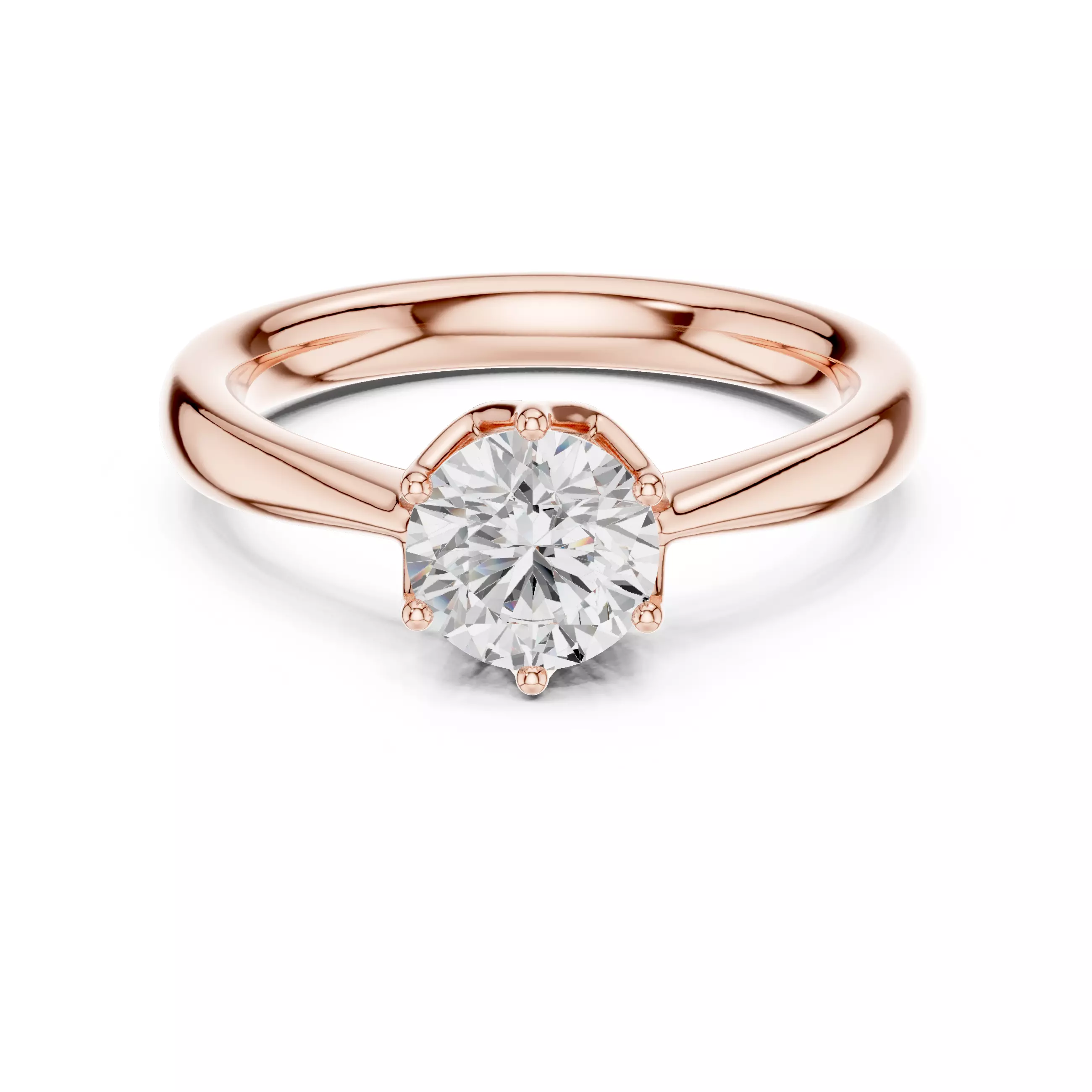 Solitaire Ring 3dm stl renders animation videos details 3D print model_0