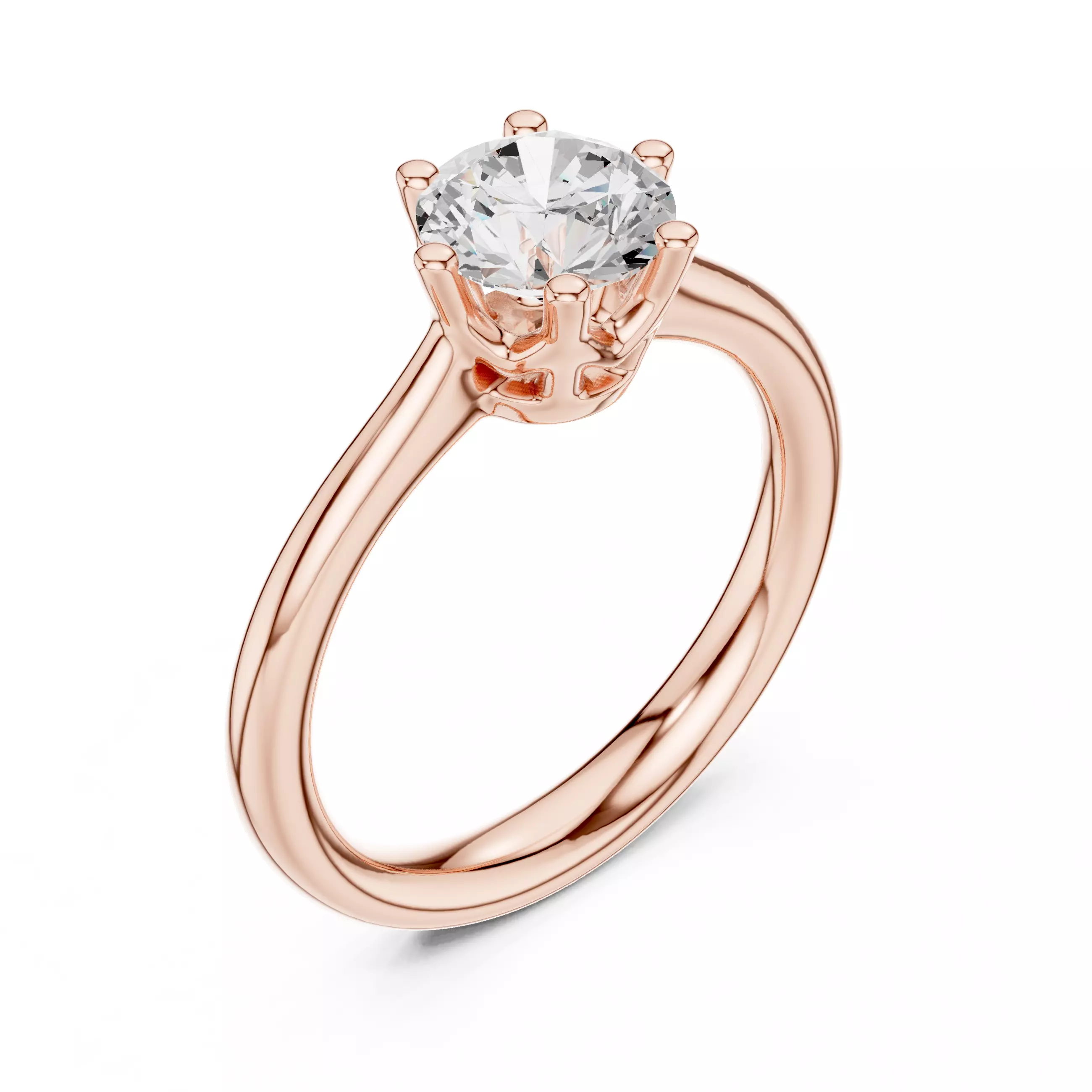 Solitaire Ring 3dm stl renders animation videos details 3D print model_4