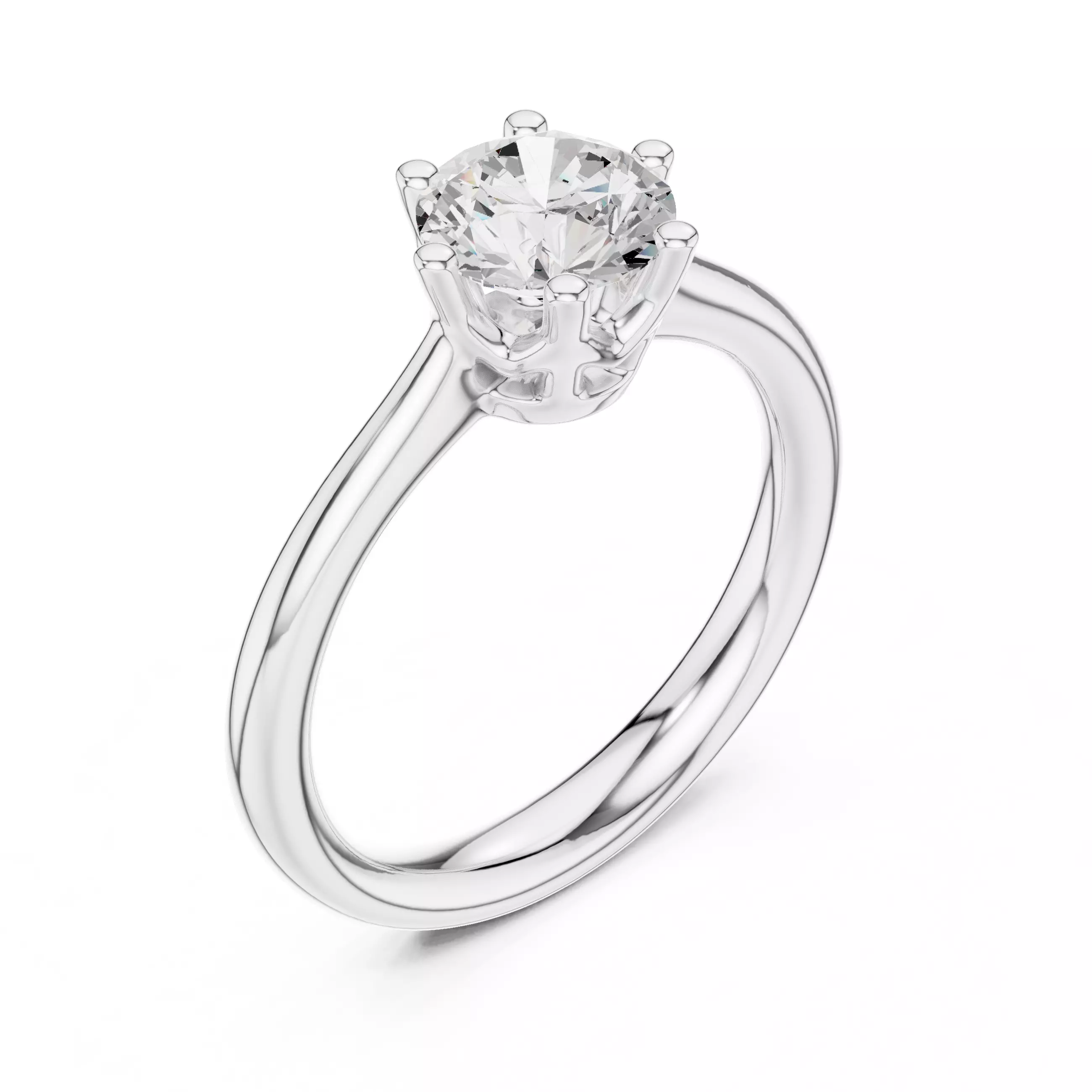 Solitaire Ring 3dm stl renders animation videos details 3D print model_7