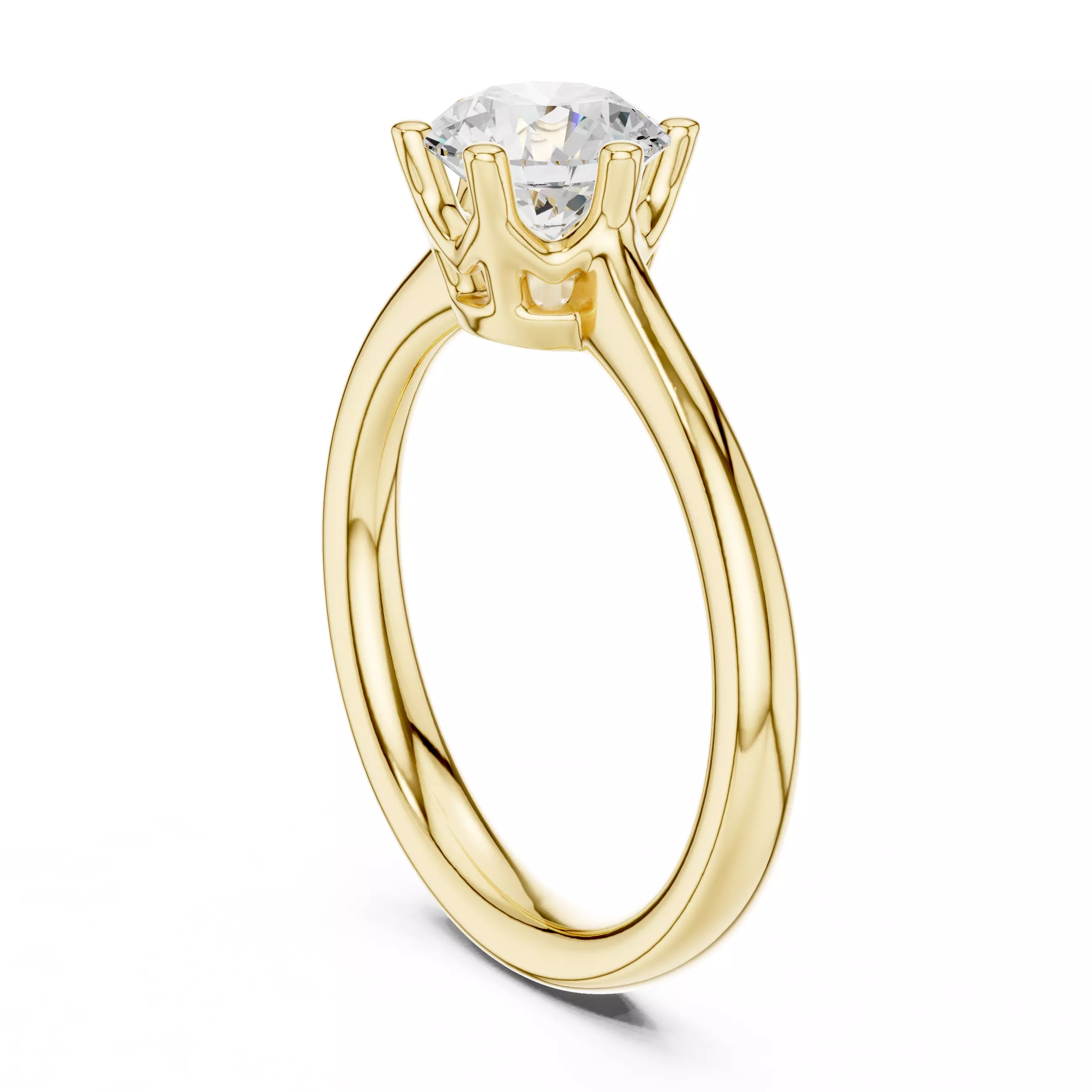 Solitaire Ring 3dm stl renders animation videos details 3D print model_10