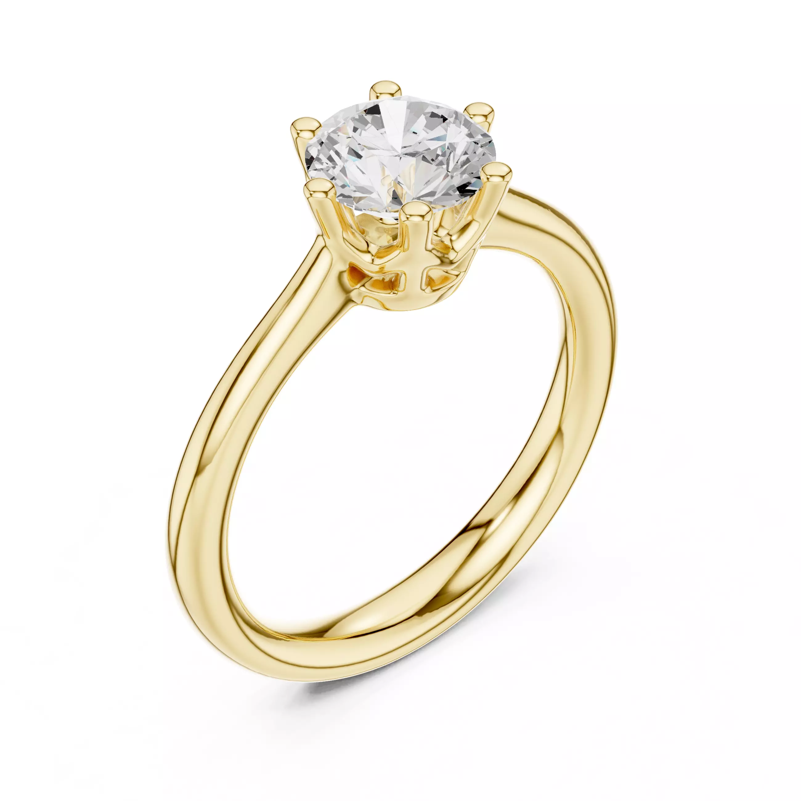 Solitaire Ring 3dm stl renders animation videos details 3D print model_11