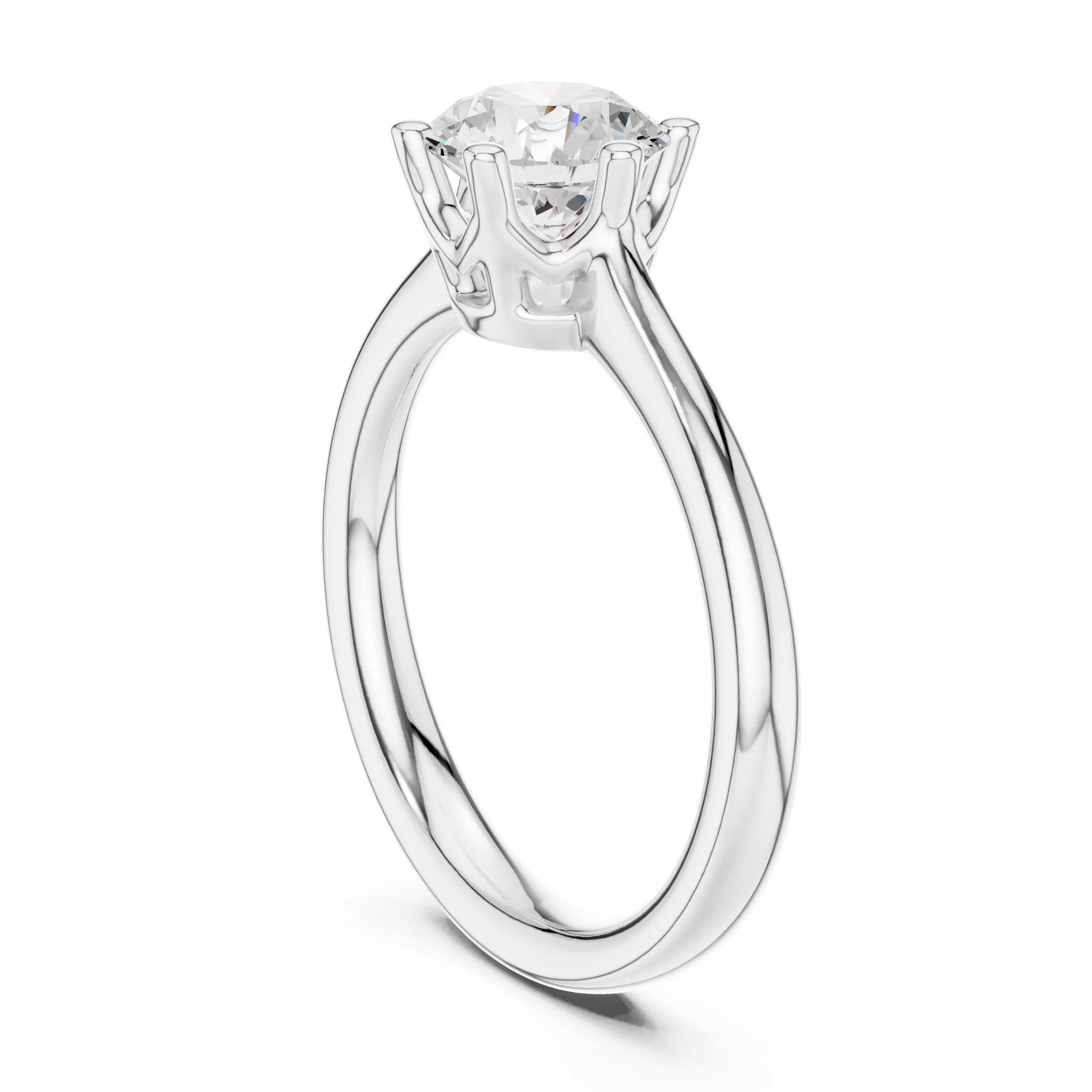 Solitaire Ring 3dm stl renders animation videos details 3D print model_6
