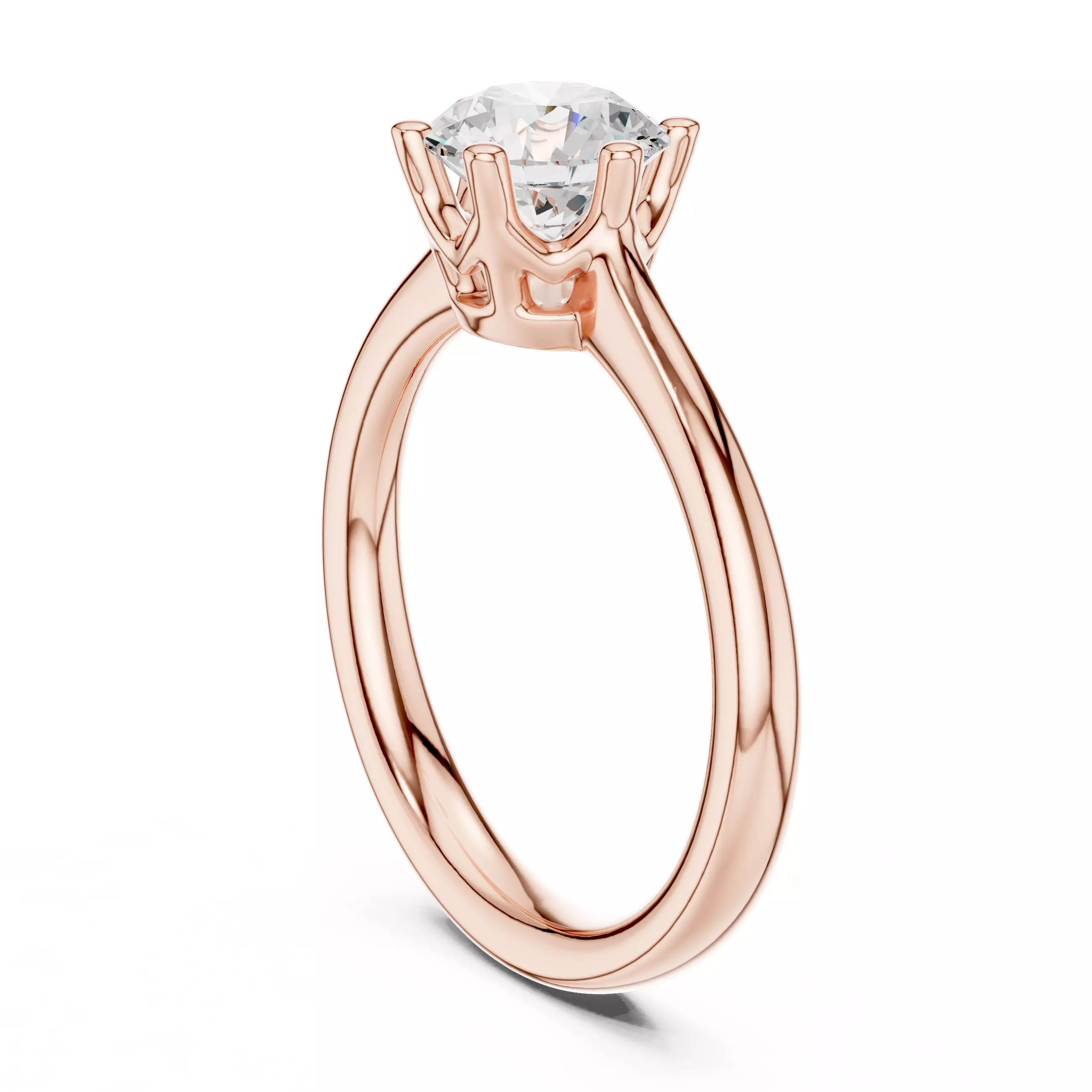 Solitaire Ring 3dm stl renders animation videos details 3D print model_3