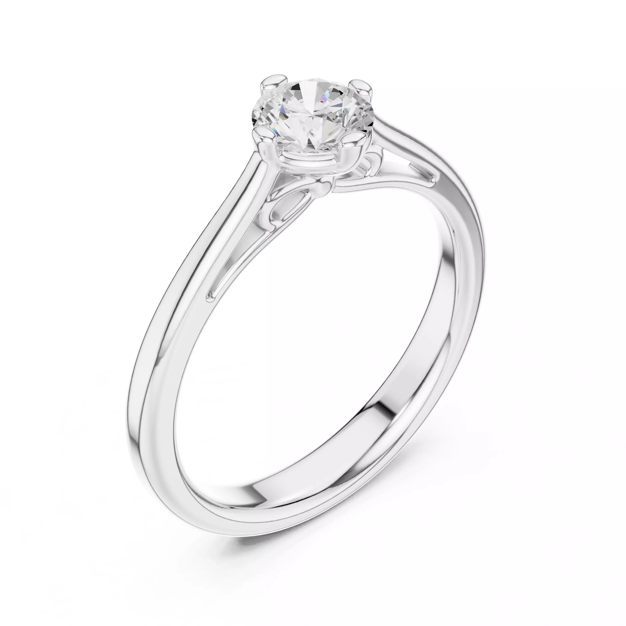 Solitaire Ring 3dm stl renders animation videos details 3D print model_7