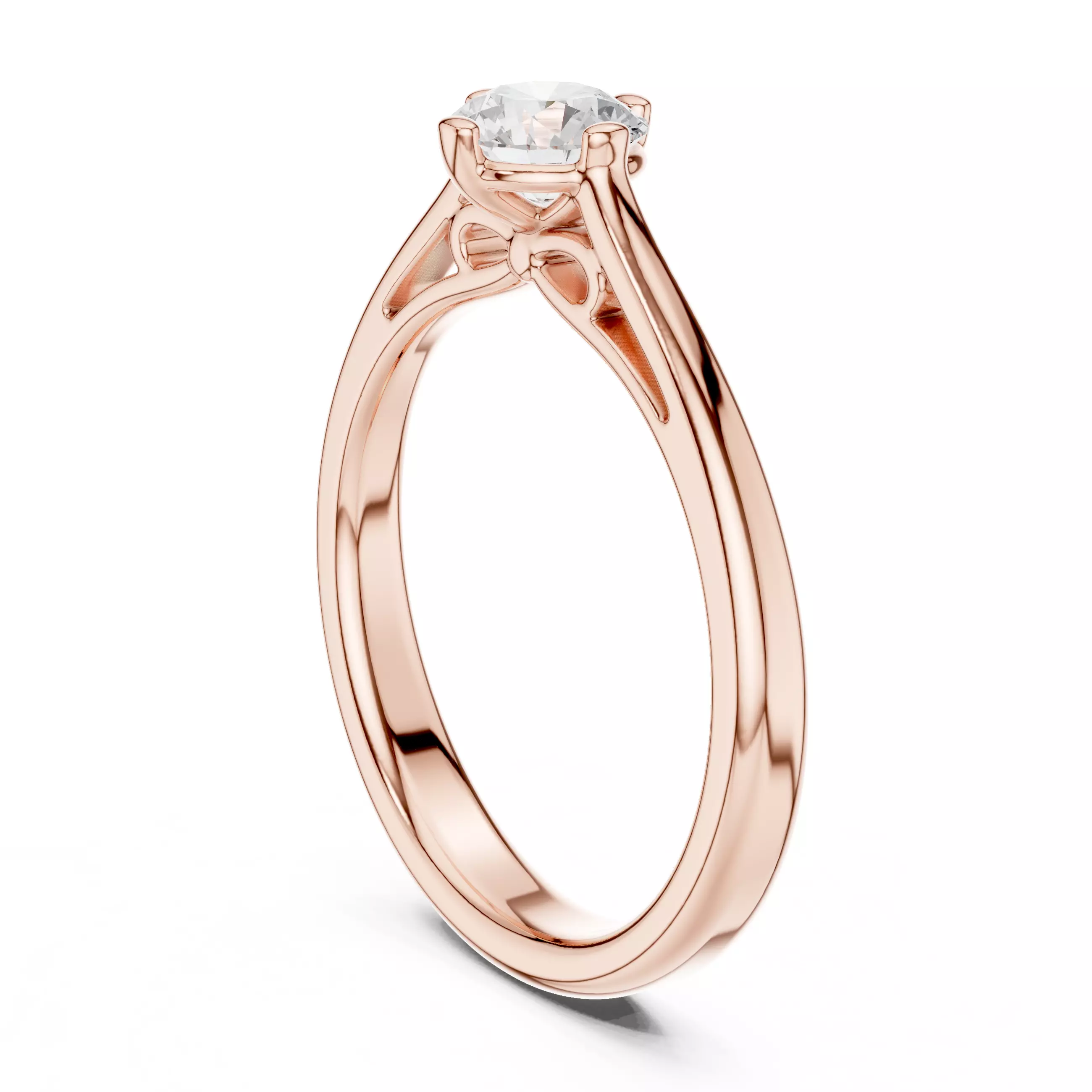 Solitaire Ring 3dm stl renders animation videos details 3D print model_3