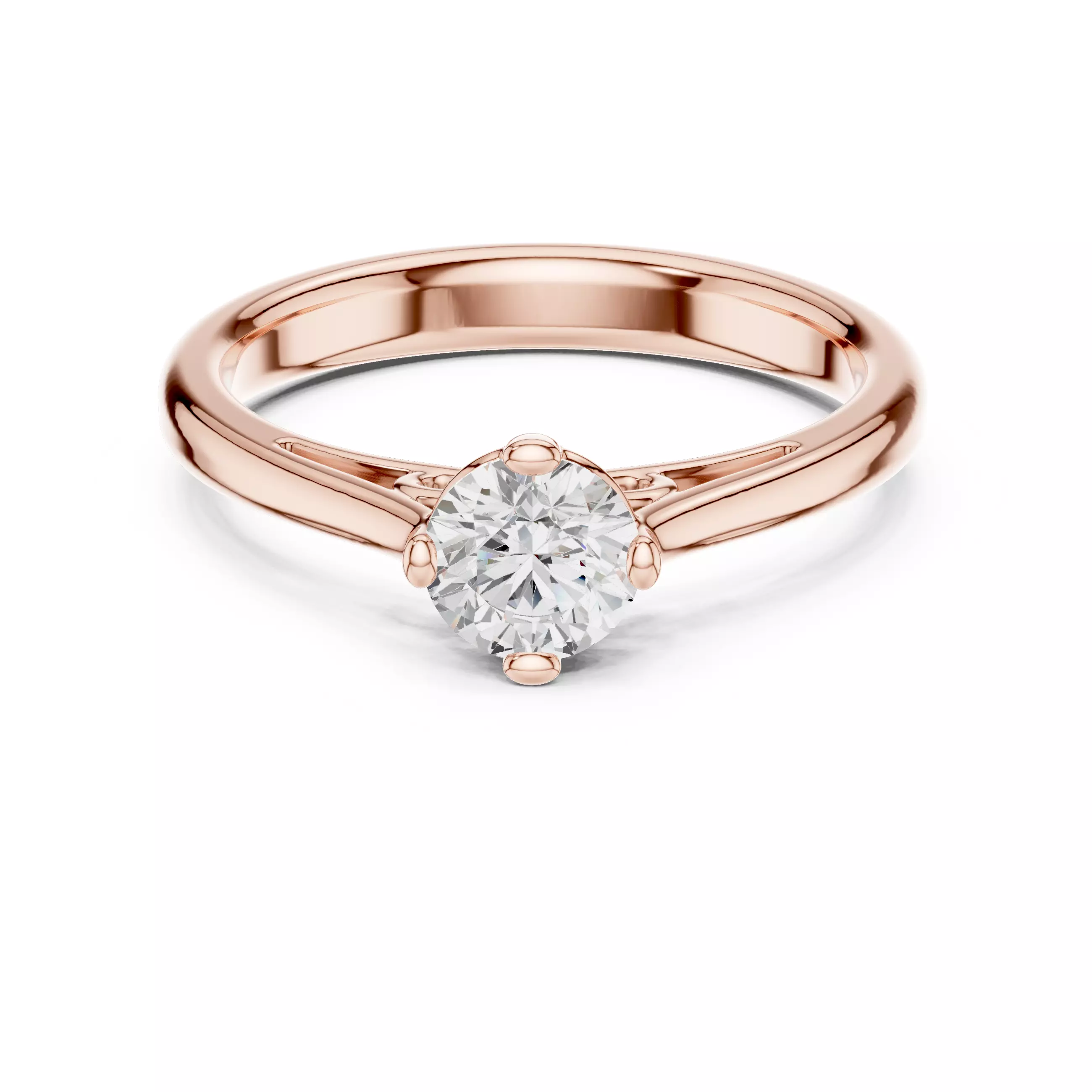 Solitaire Ring 3dm stl renders animation videos details 3D print model_0