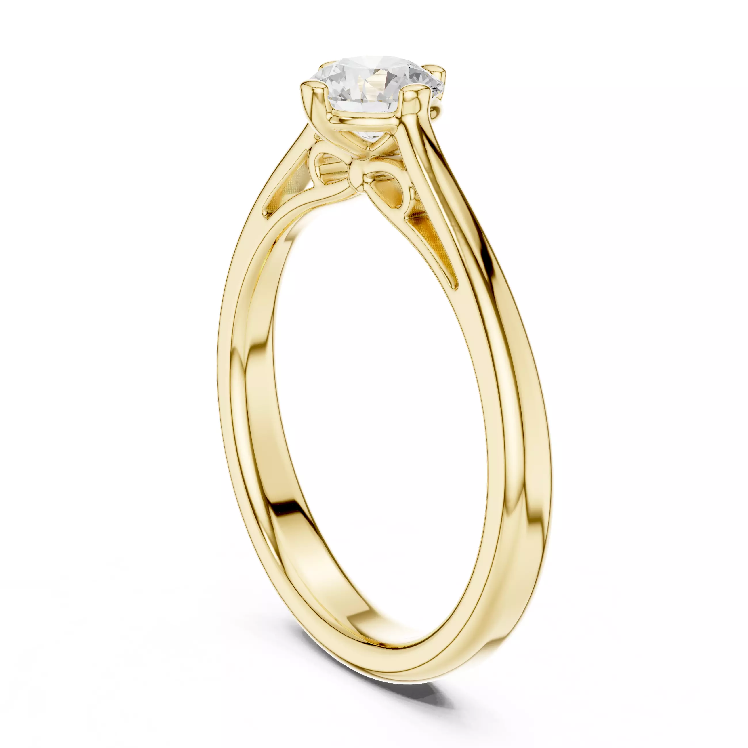Solitaire Ring 3dm stl renders animation videos details 3D print model_10