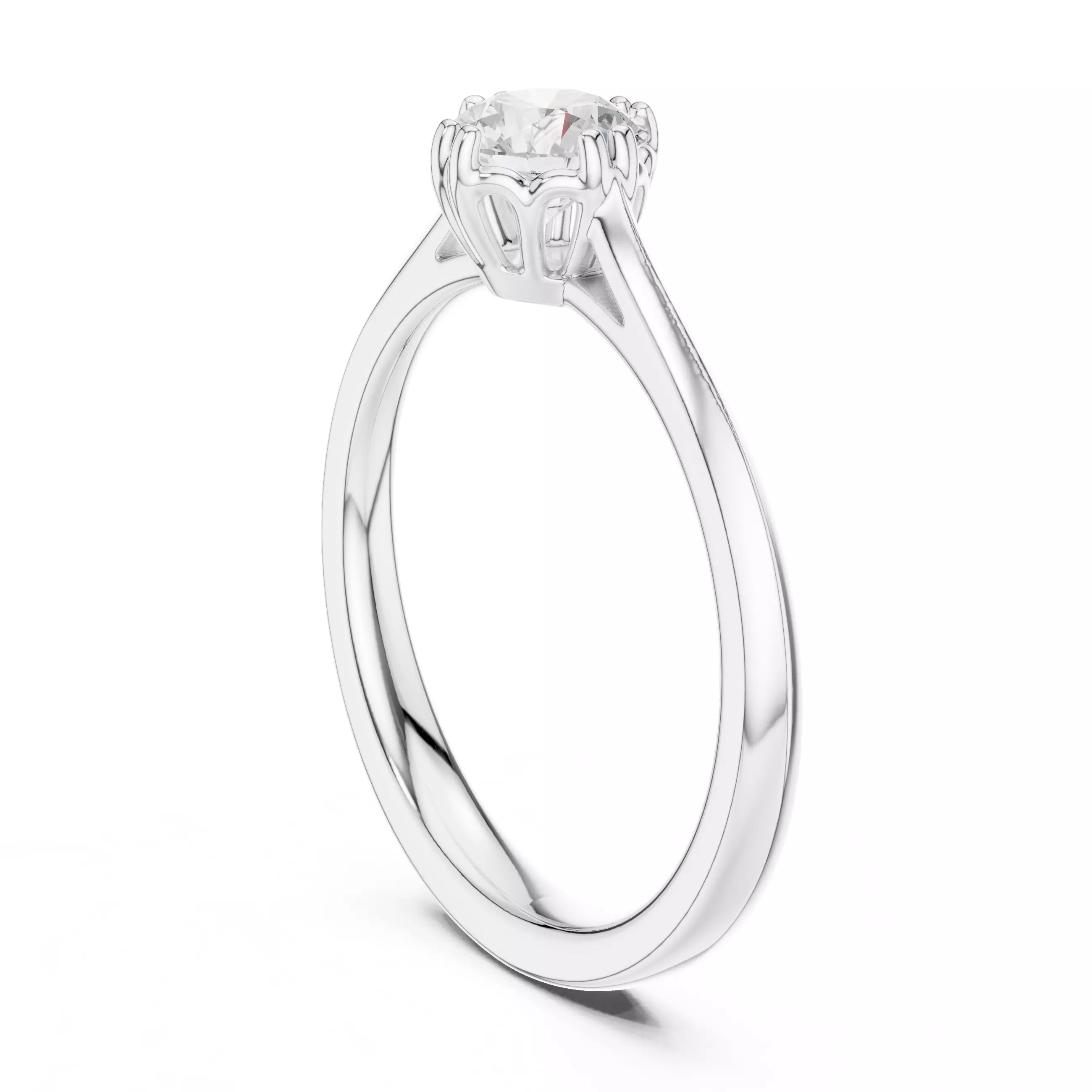 Solitaire Ring 3dm stl renders animation videos details 3D print model_6