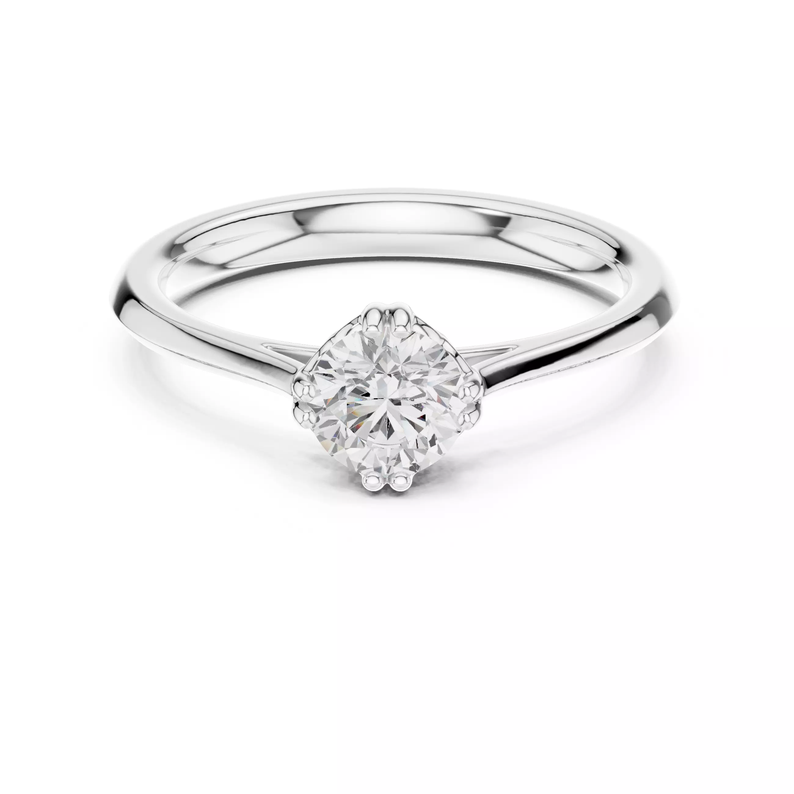 Solitaire Ring 3dm stl renders animation videos details 3D print model_9