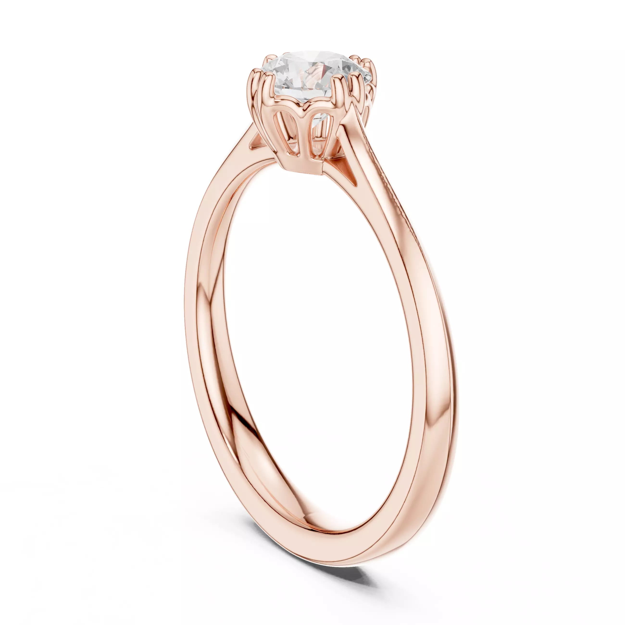 Solitaire Ring 3dm stl renders animation videos details 3D print model_3