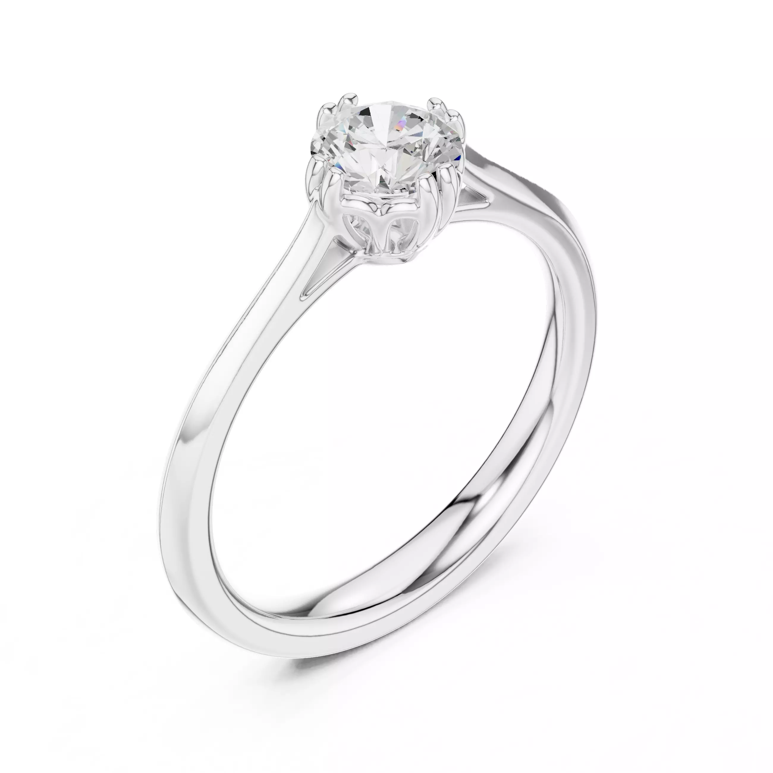 Solitaire Ring 3dm stl renders animation videos details 3D print model_7