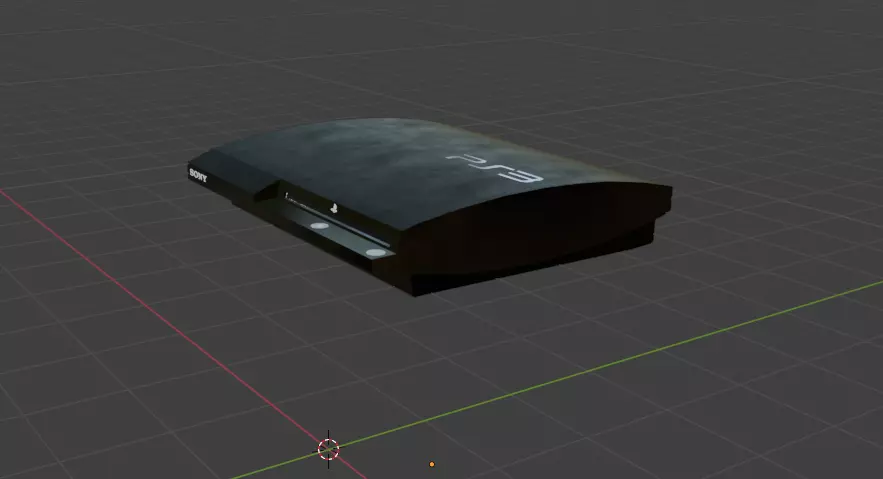 PS3 SLIM   3D model_2