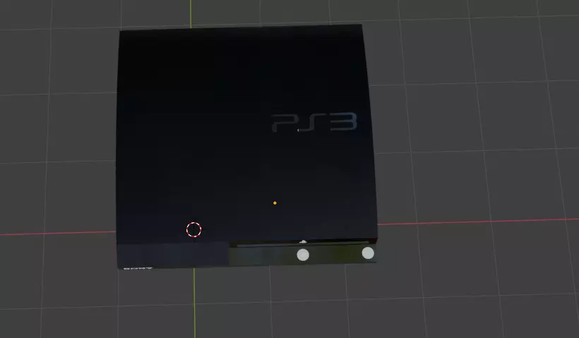 PS3 SLIM   3D model_1