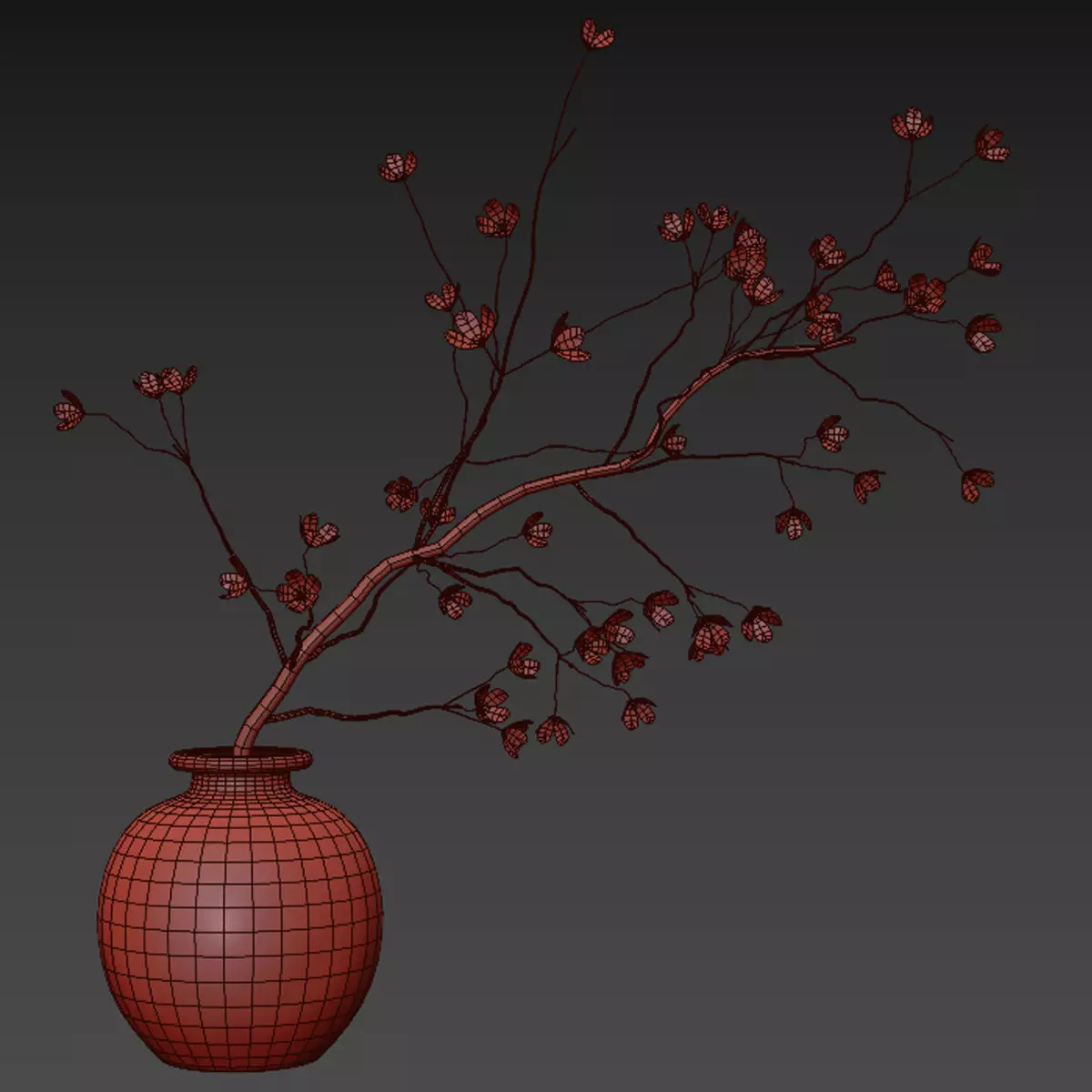 flowerpot 20 3D model_2